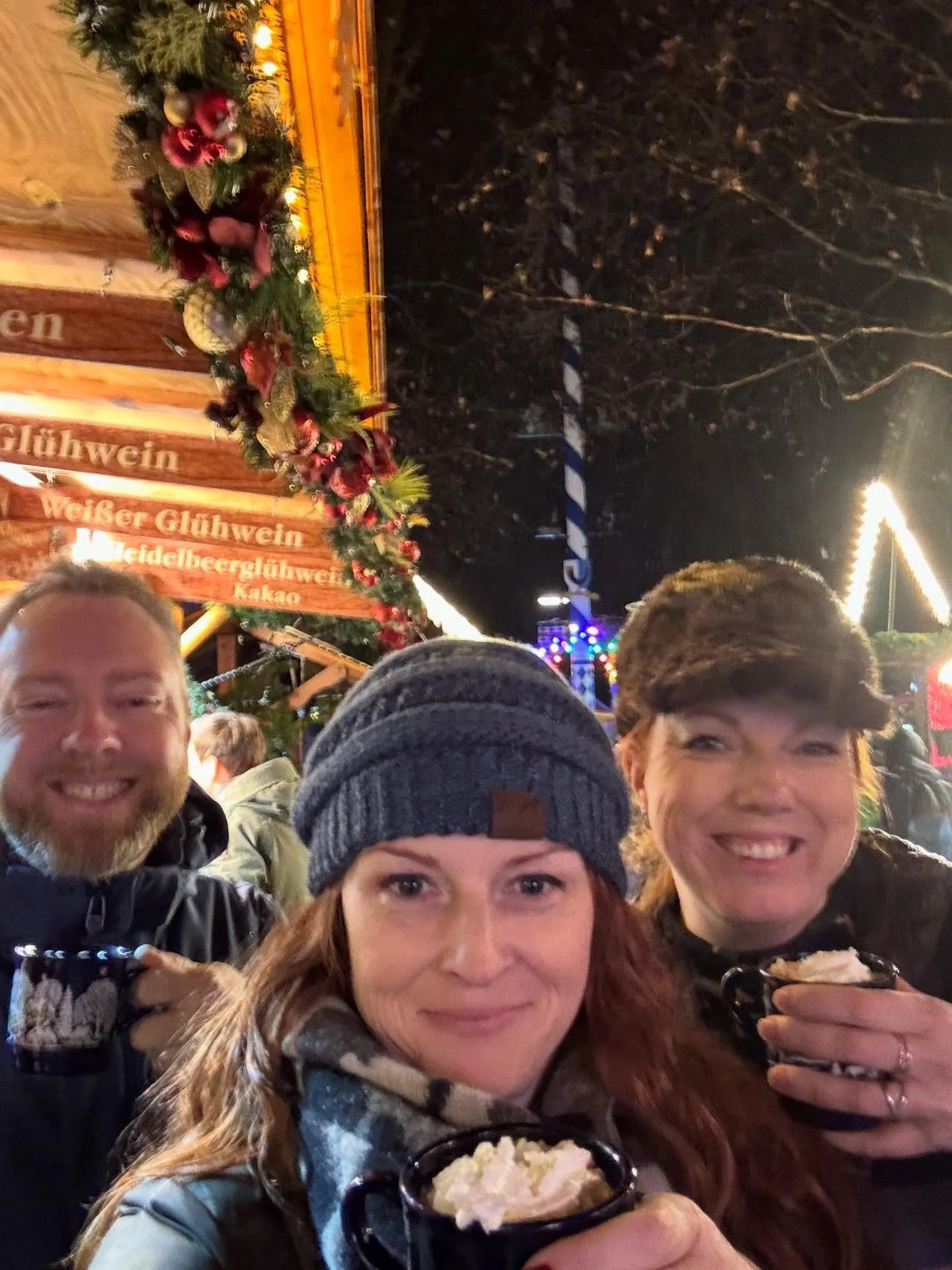Munich is like being inside a snow globe. So much Christmas I&rsquo;m not sure how to come home and maintain the cheer! We spent a sobering day at Dachau. Maybe I will post later but I&rsquo;m still processing. A mug of chocolate cheer and an oompa t