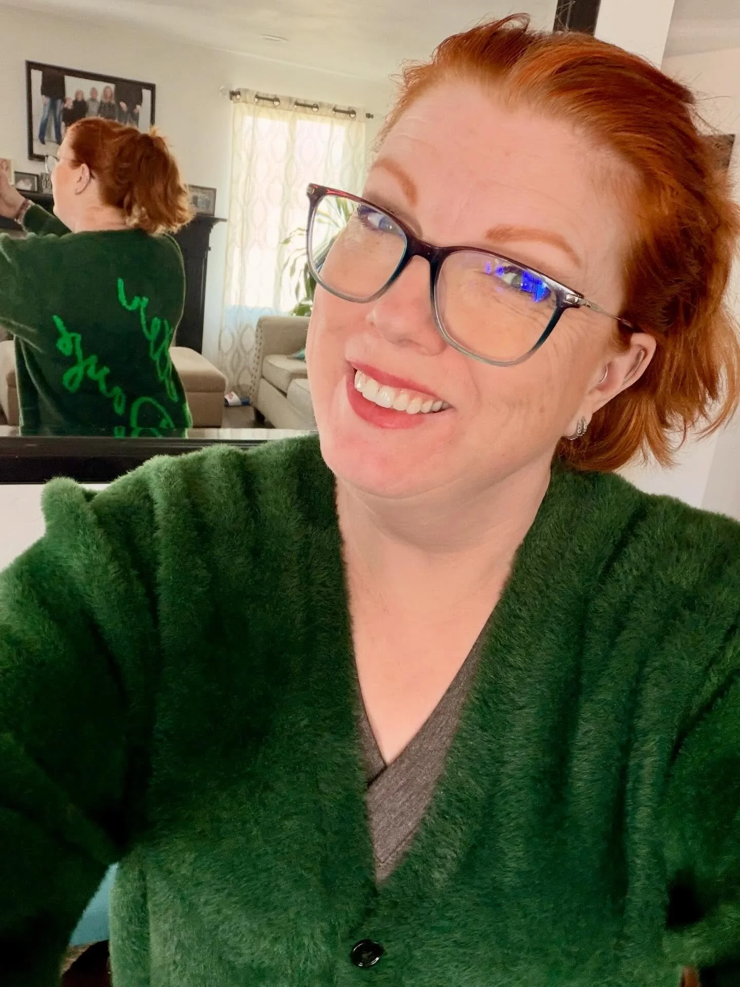Hit some goodies thirsting today!  Nothing to help me weather Utah&rsquo;s moody temps than this fabulous oversized fuzzy sweater! (It says better days in the back so I&rsquo;m manifesting at the same time!). And if this ain&rsquo;t enough&hellip;wai