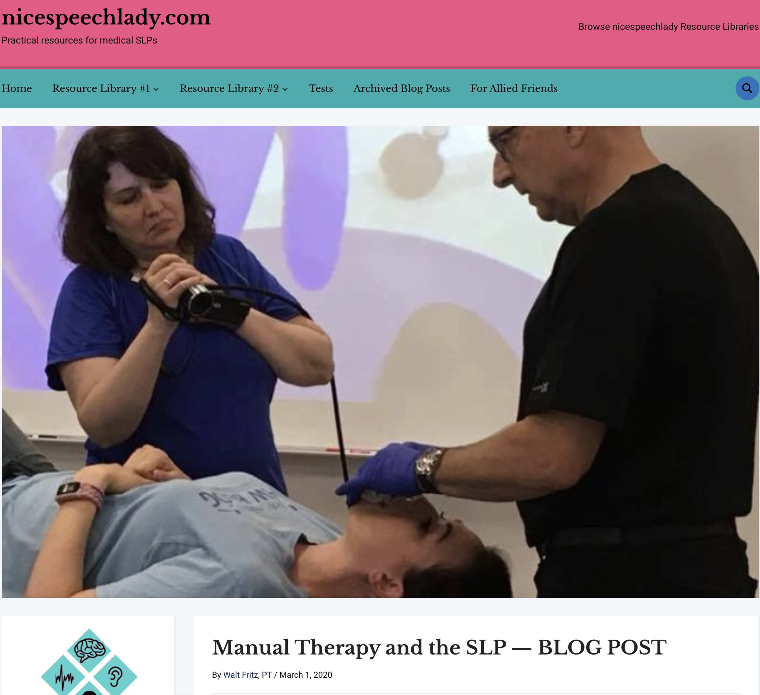 Manual Therapy and the SLP