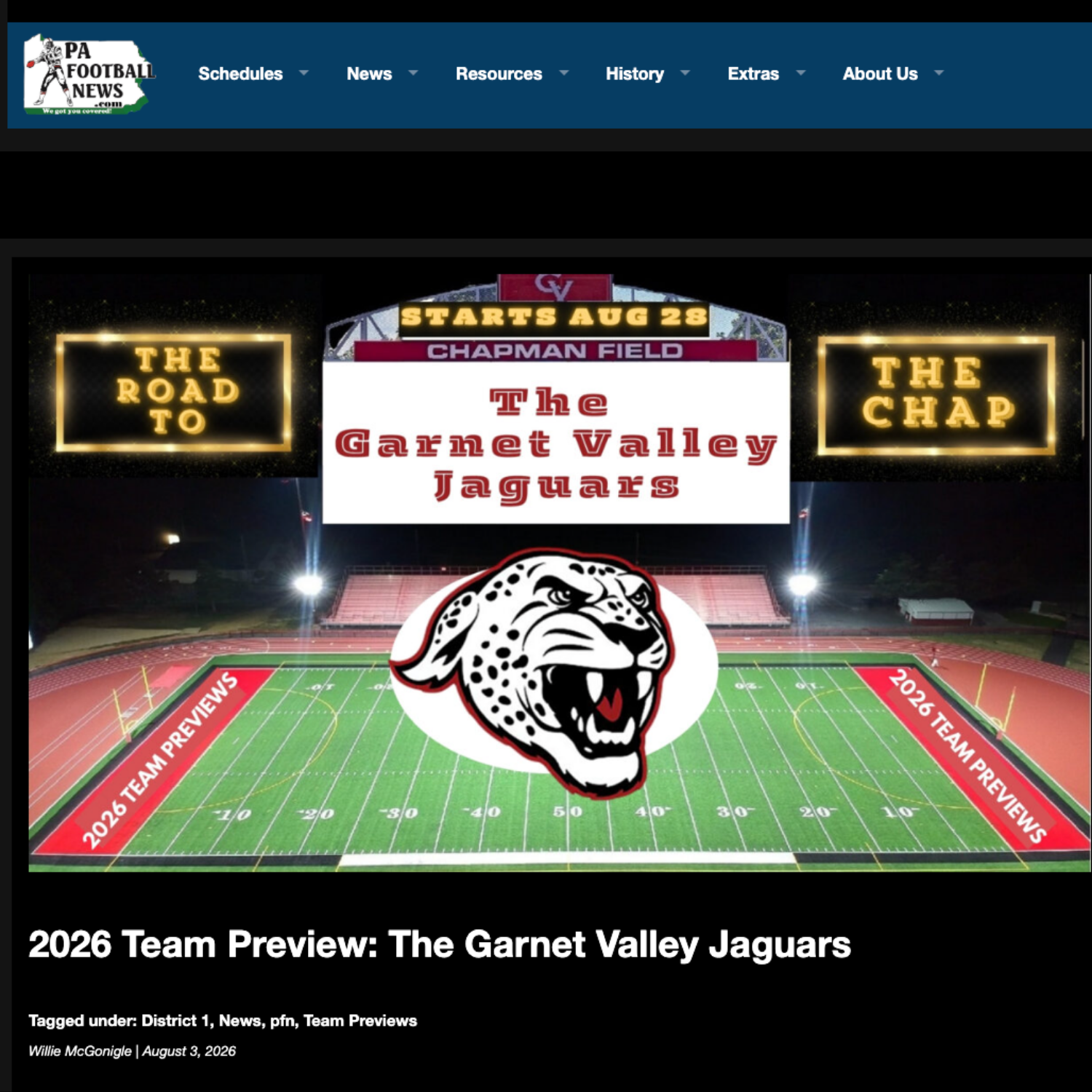 2026 Team Preview: The Garnet Valley Jaguars