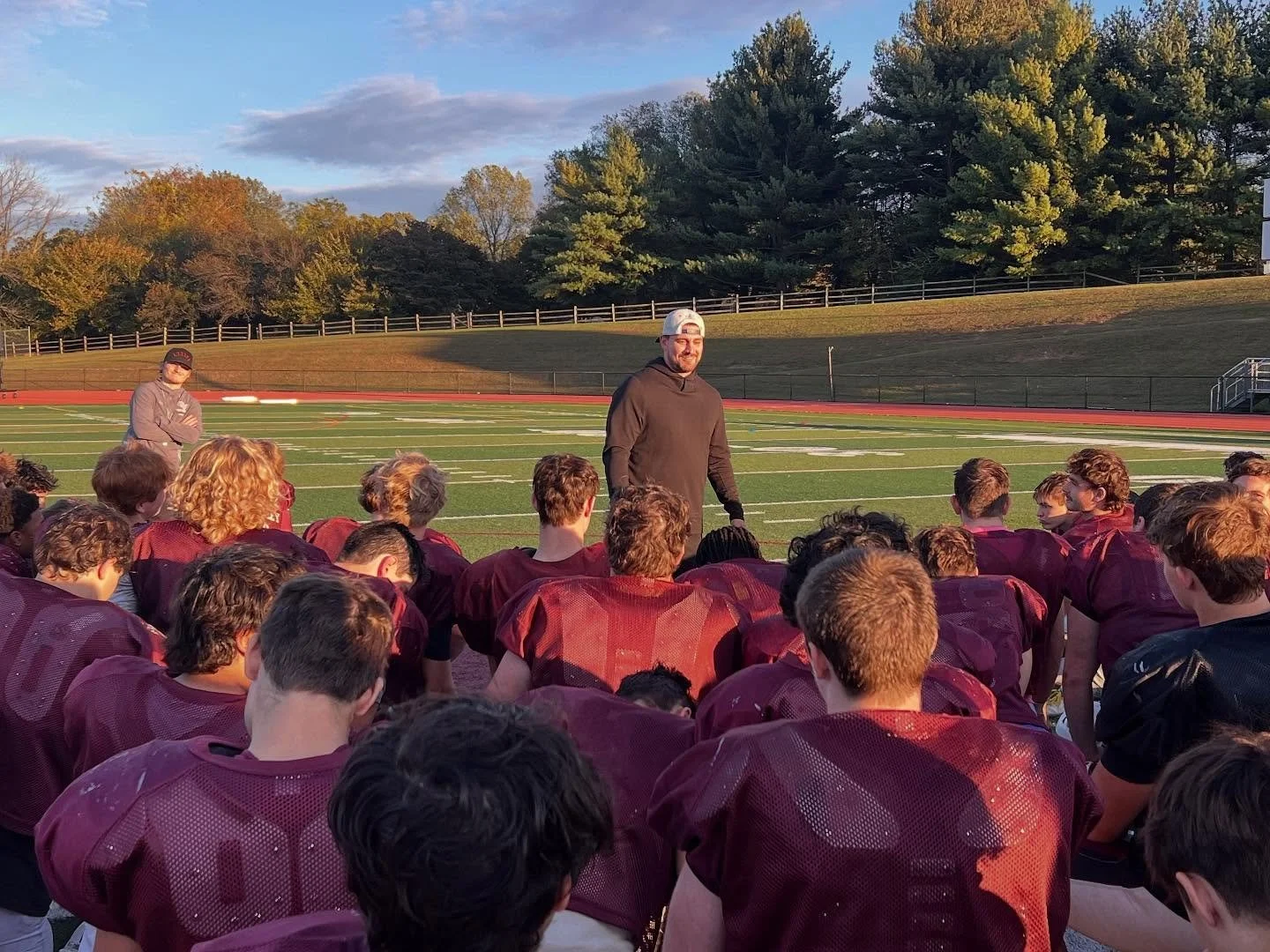 Yesterday we continued our Alumni Guest Speakers with 2013 GV Grad Ryan Corkery! Ryan gave an inspirational speech to get the boys fired up for Friday night! Ryan is one of our U13 BYC Football Coaches and he represents everything we want in a GV Alu