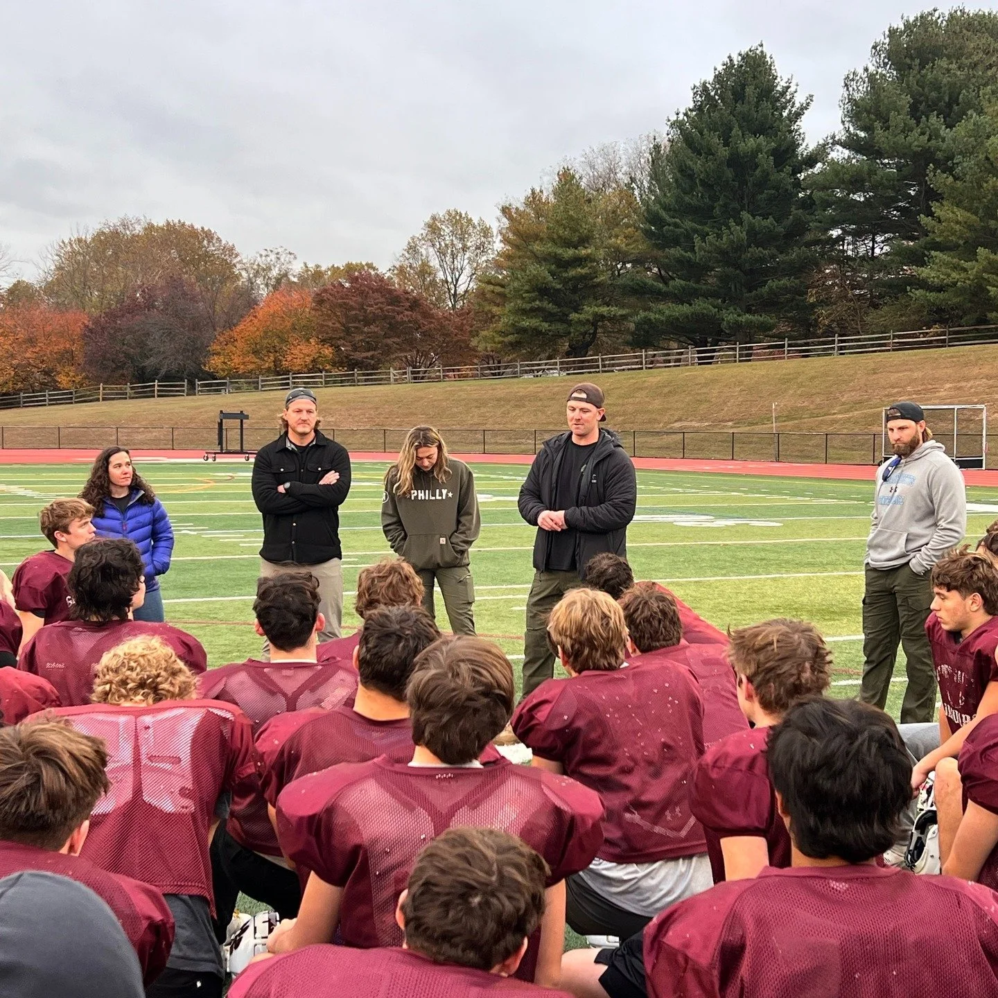 GV Football would like to thank 2009 GVFB Alumni Brendan Miller and his Philly DEA team for educating our players about the real story behind Red Ribbon Week and the dangers of drugs in our current society. It was an incredible speech, and the player