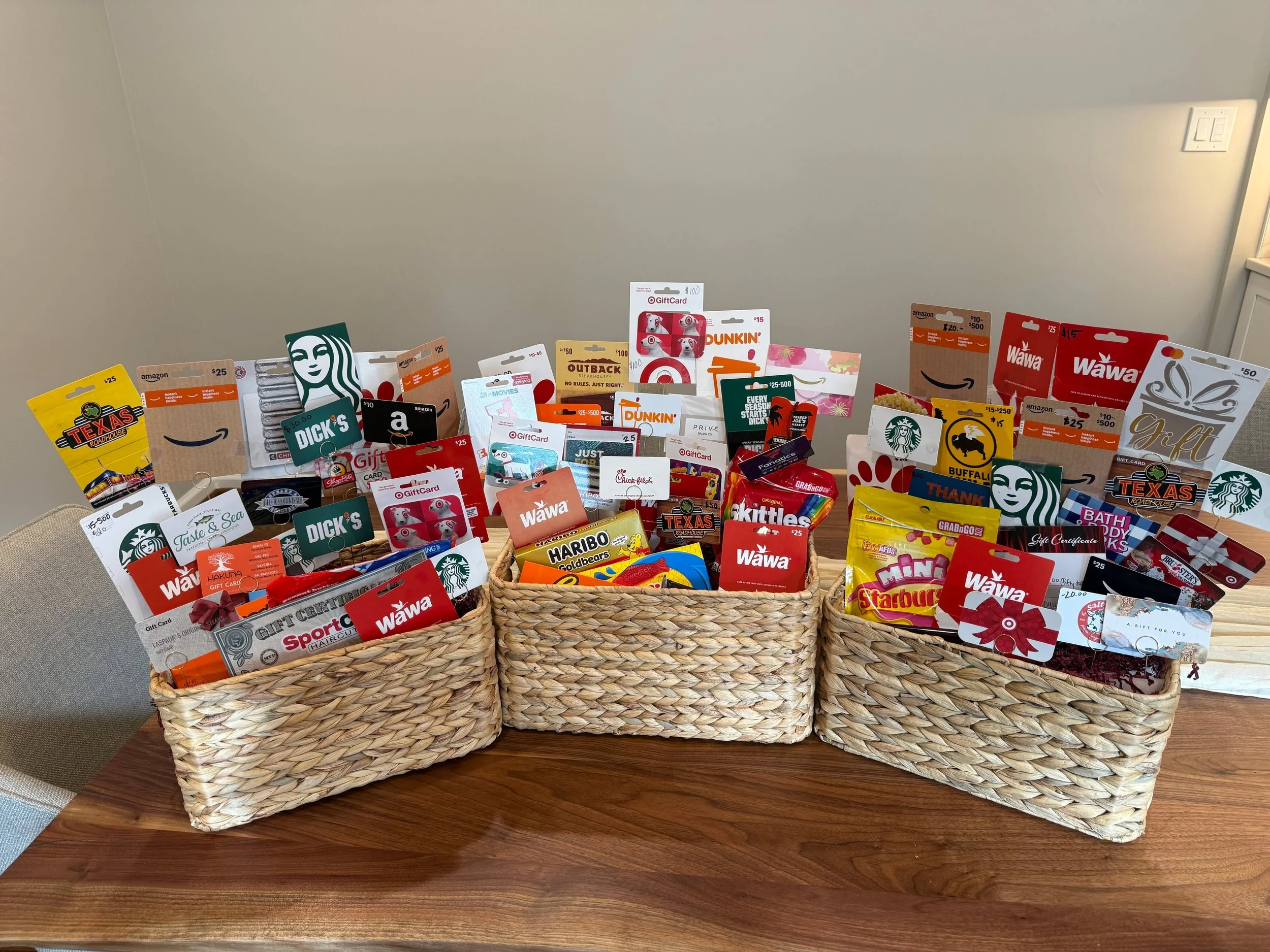 1 Week until our Gift Card Raffle is over! 3 opportunities to win a huge basket of gift cards averaging over $350 per basket!! Buy a raffle ticket today for $10 using the link in our Bio!