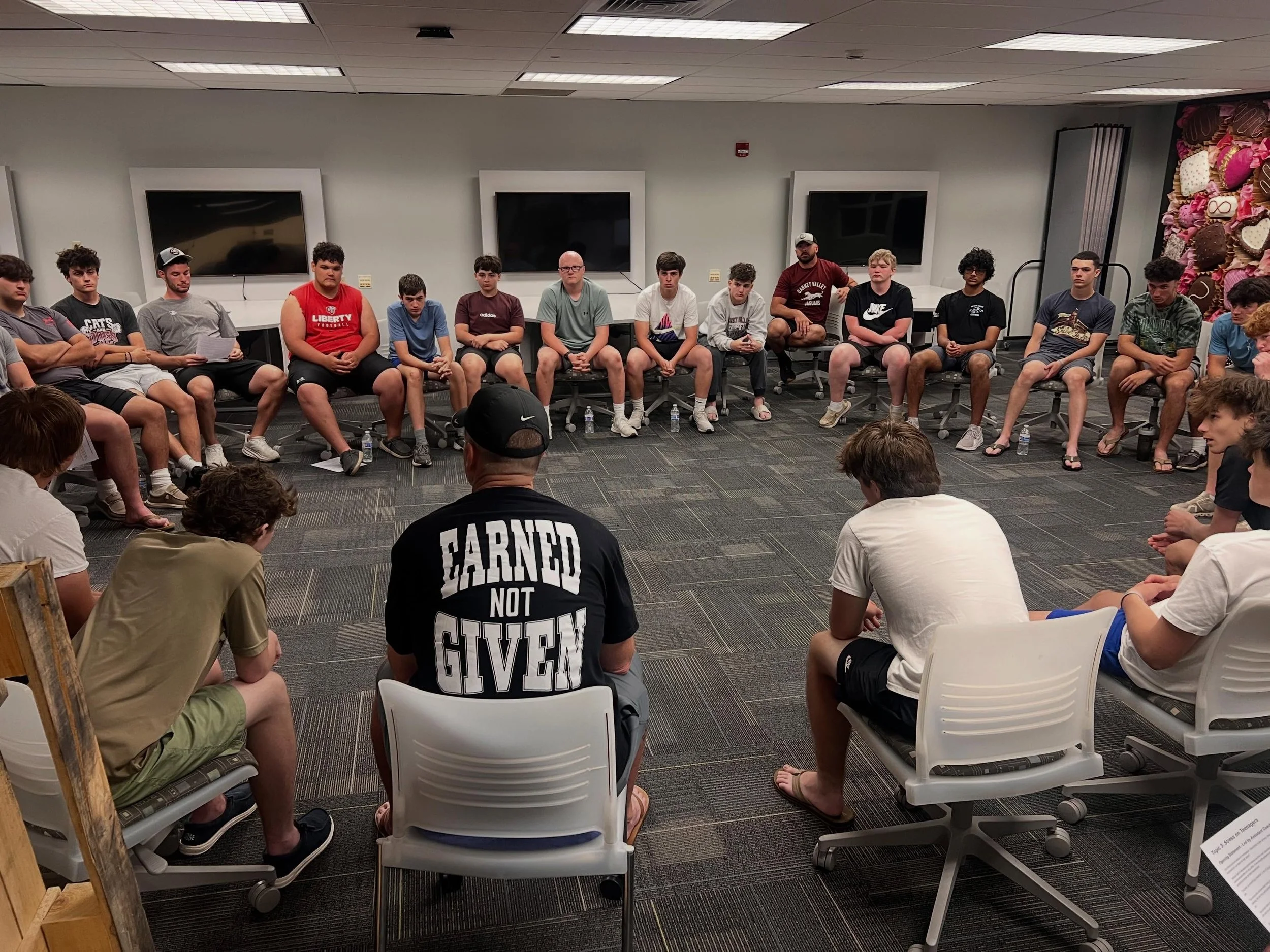 Last night, the Garnet Valley Football team had our second annual Becoming Better Men Night. A night focused on the open conversations about the struggles teenagers face. The coaching staff couldn&rsquo;t be more proud of the openness and vulnerabili
