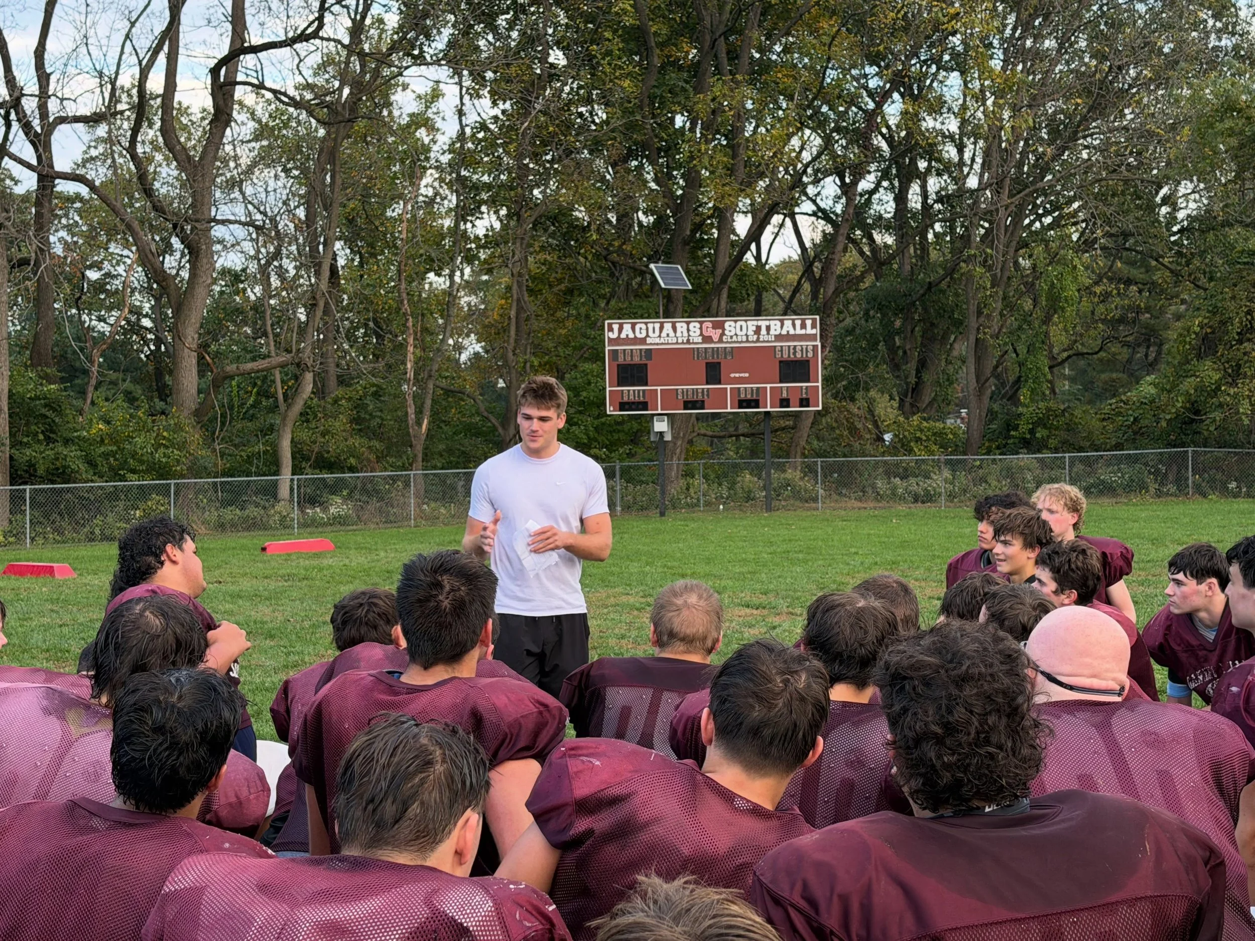 Today&rsquo;s Alumni Guest Speaker was 2025 GVFB Grad Caden Olinger. Caden was a captain on our 2024 team and one of the most selfless leaders in our entire program. Today Caden talked about overcoming adversity and learning from mistakes. A powerful