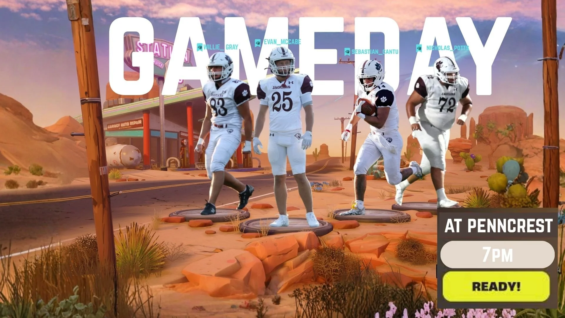 It is GAMEDAY! The Jags will head to the Penncrest Lions for a Central League Matchup! We hope to see you at Penncrest tonight! GO JAGS!
Tickets: $7.00 Cash
Broadcast Link in Bio!