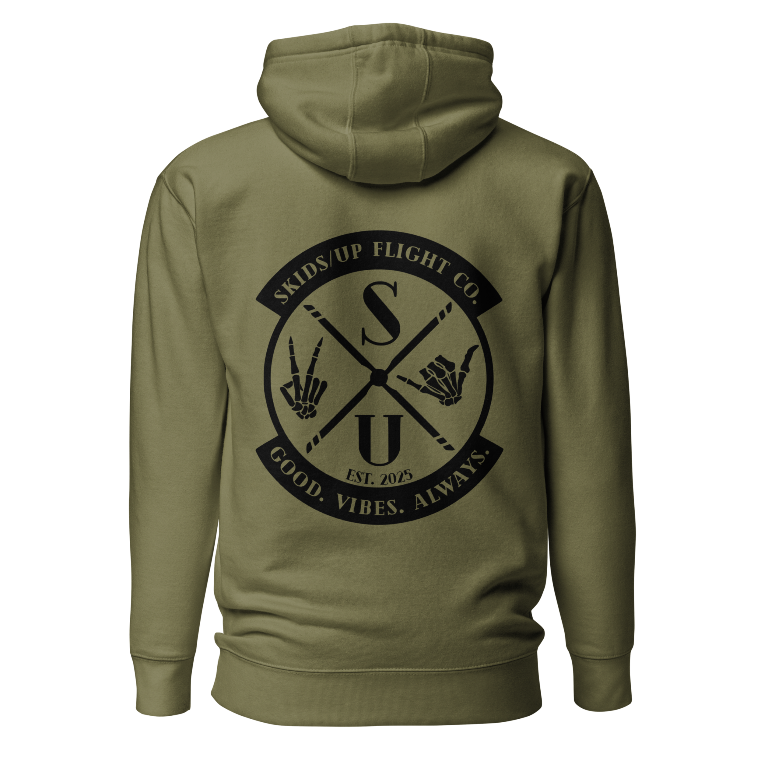 S/U PATCH HOODIE - MILITARY GREEN