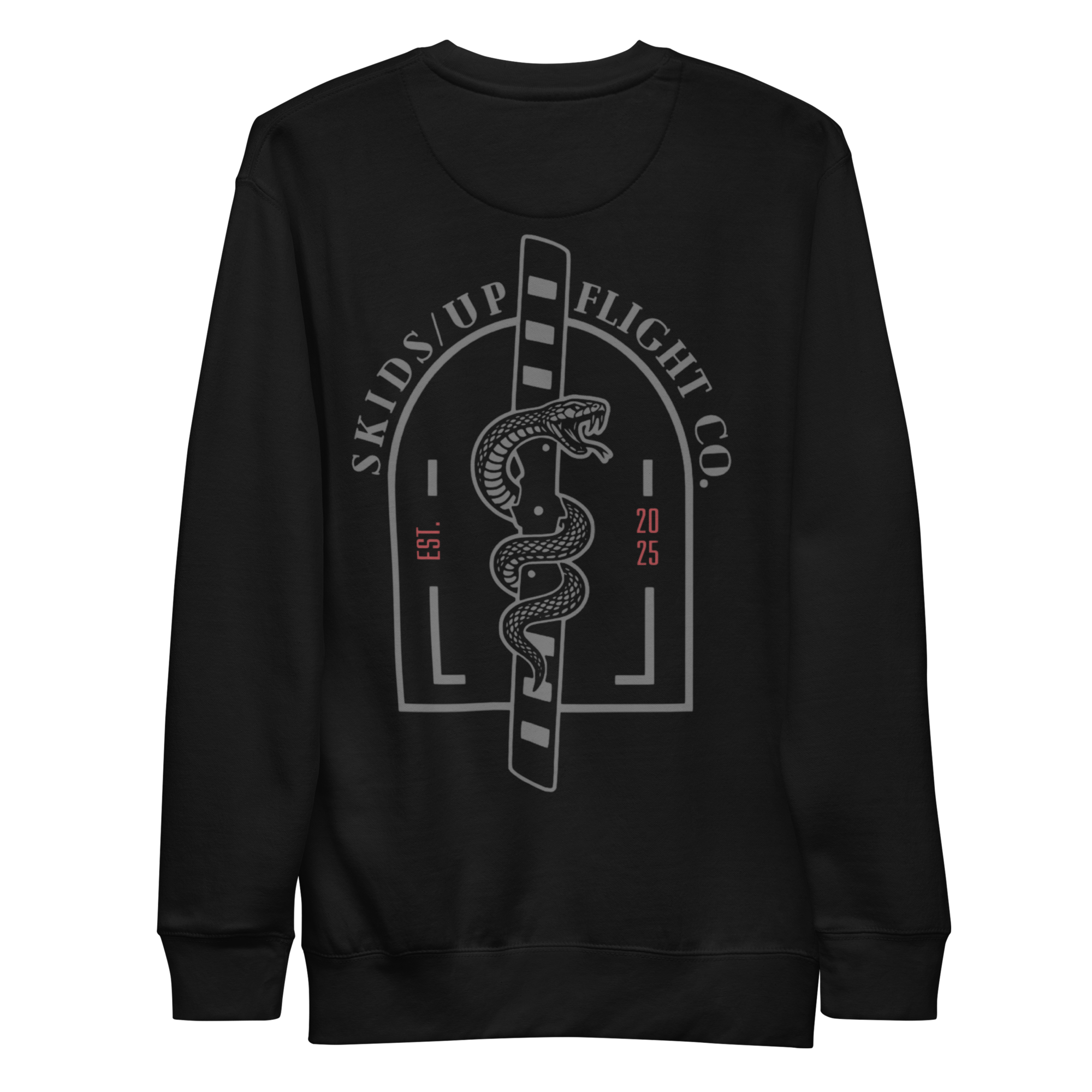 SNAKE AND ROTOR CREW NECK