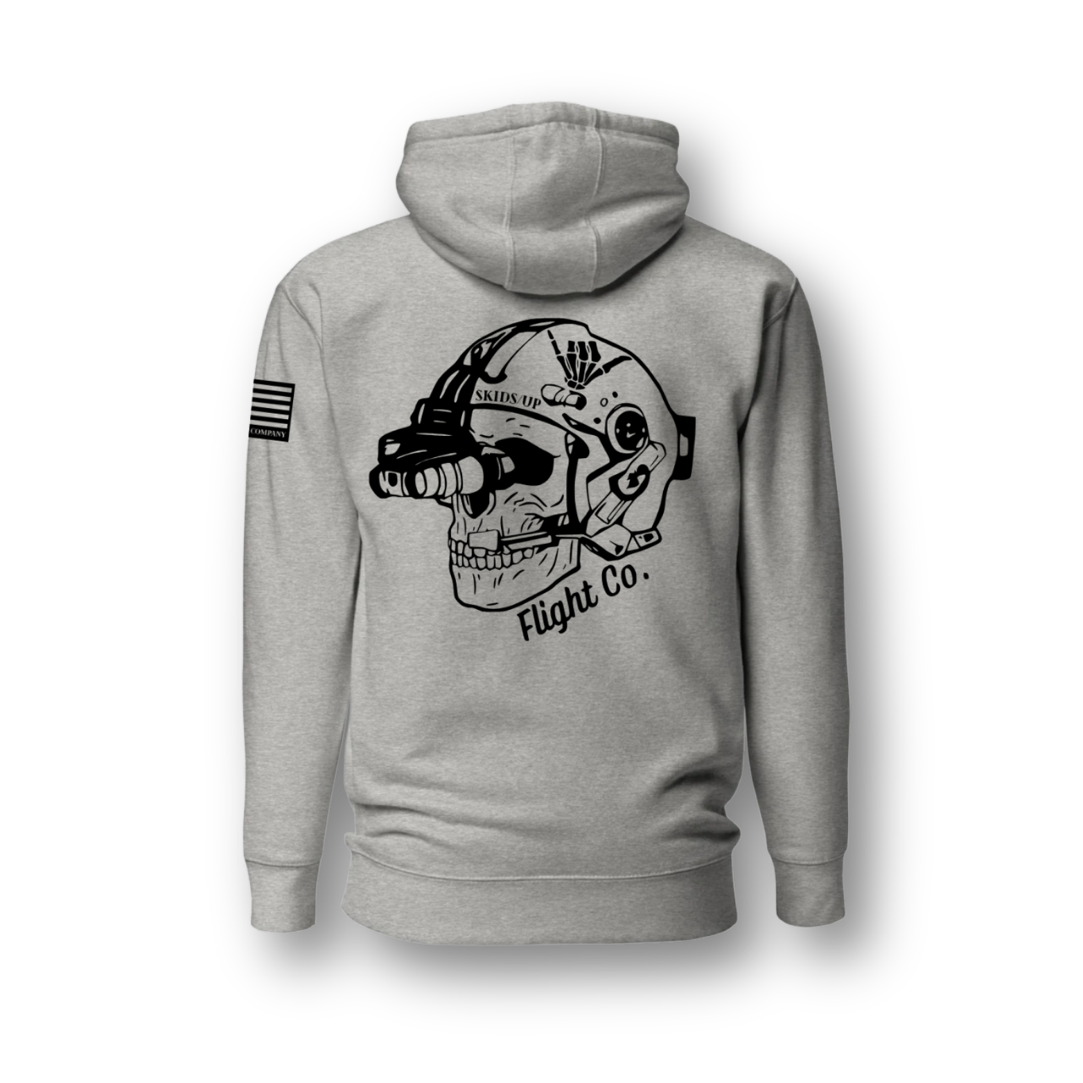 GREY OG SKULL HOODIE
