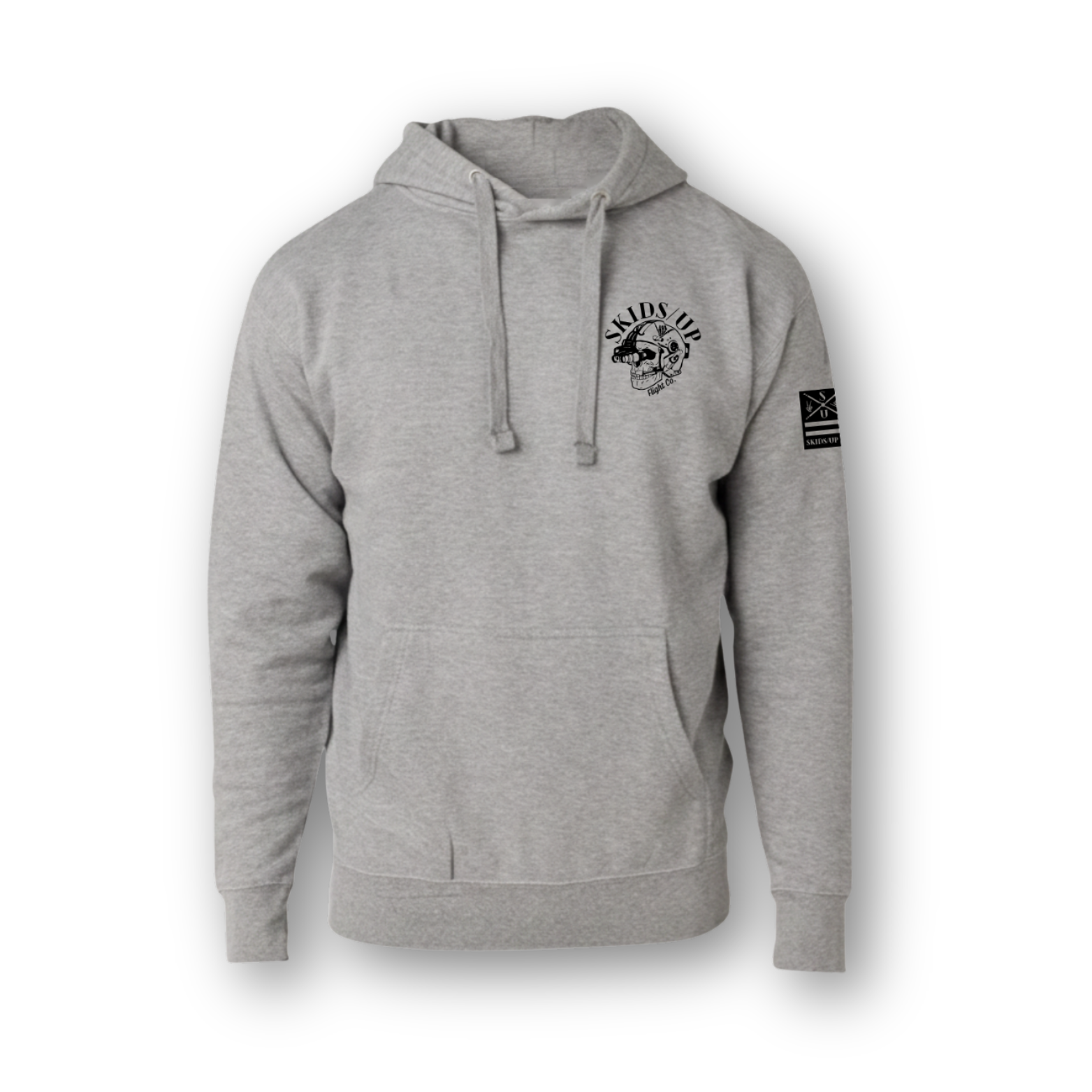 GREY OG SKULL HOODIE