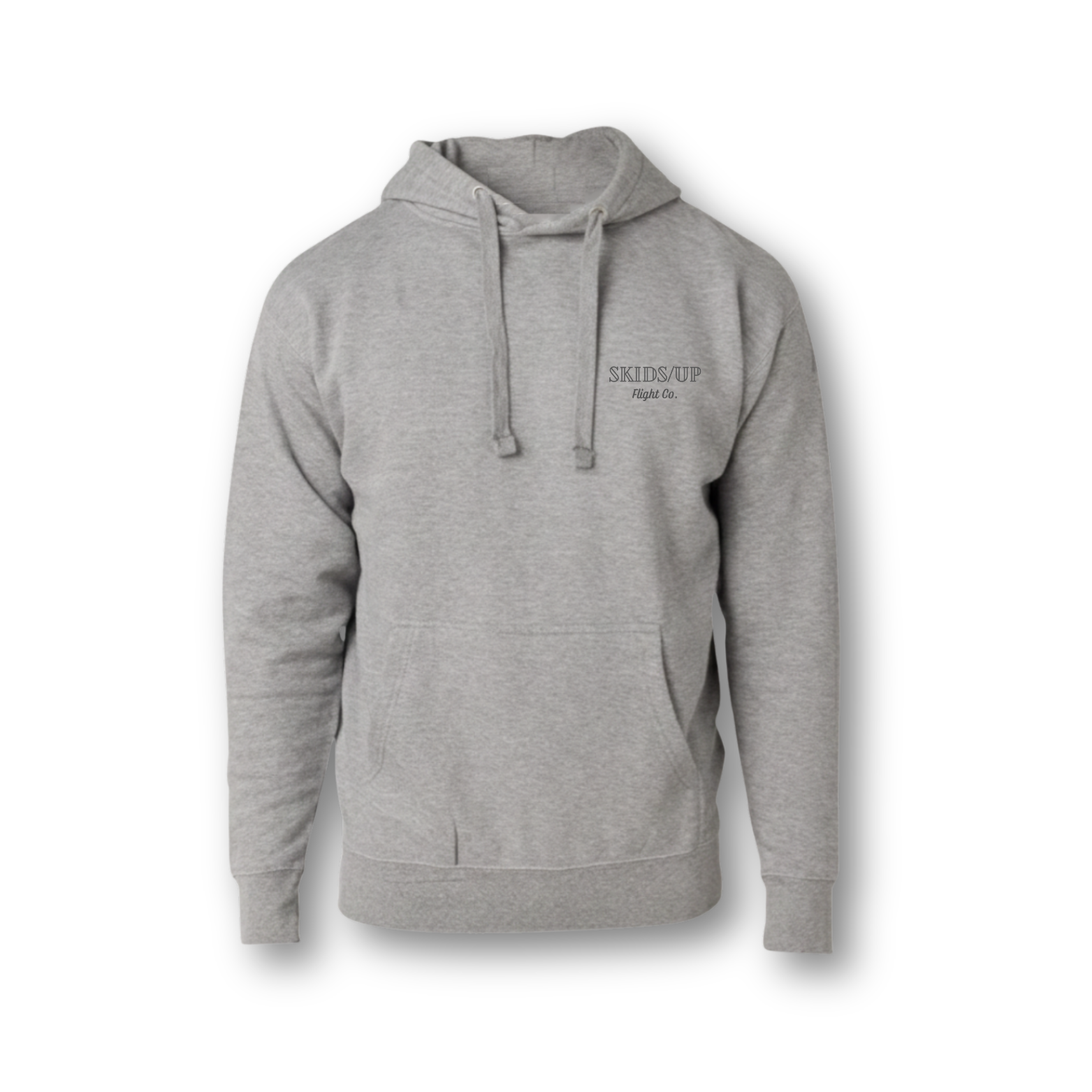 SNAKE & ROTOR GREY HOODIE-FRONT.png