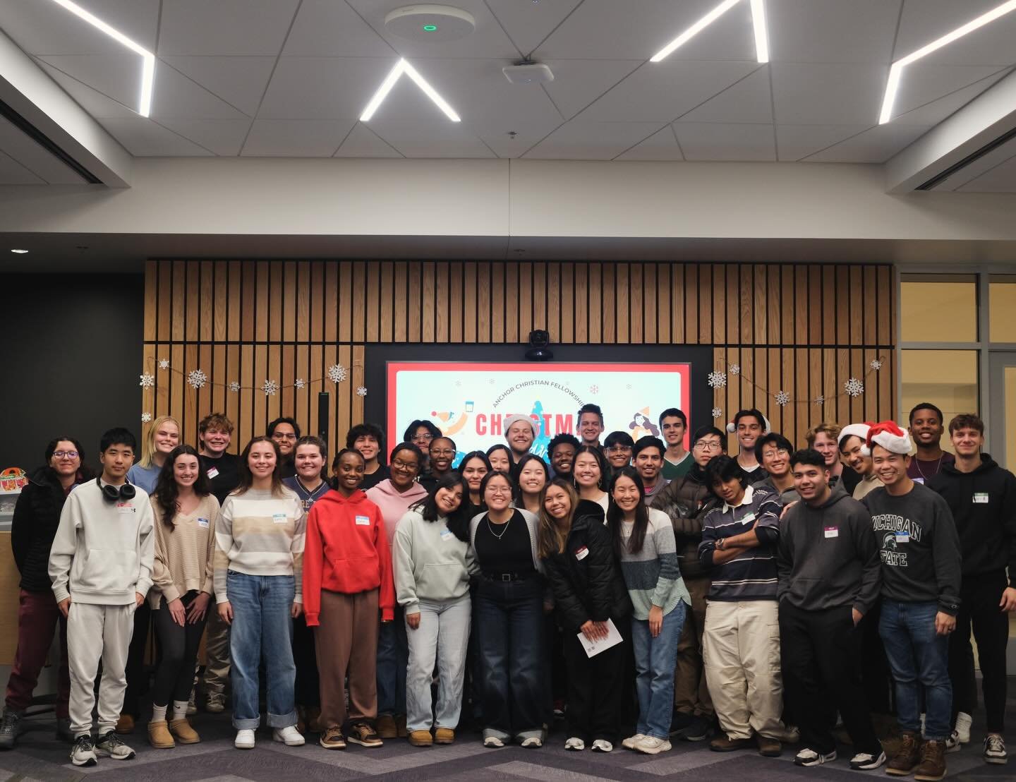 Merry Christmas Spartans! We had so much fun at our Christmas party this past week 🎄🫶🏻
Good luck with finals! We&rsquo;ll see you next year :) 

#classof2029 #spartanswill #msuview #michiganstate #msu #gogreen #spartans #eastlansing