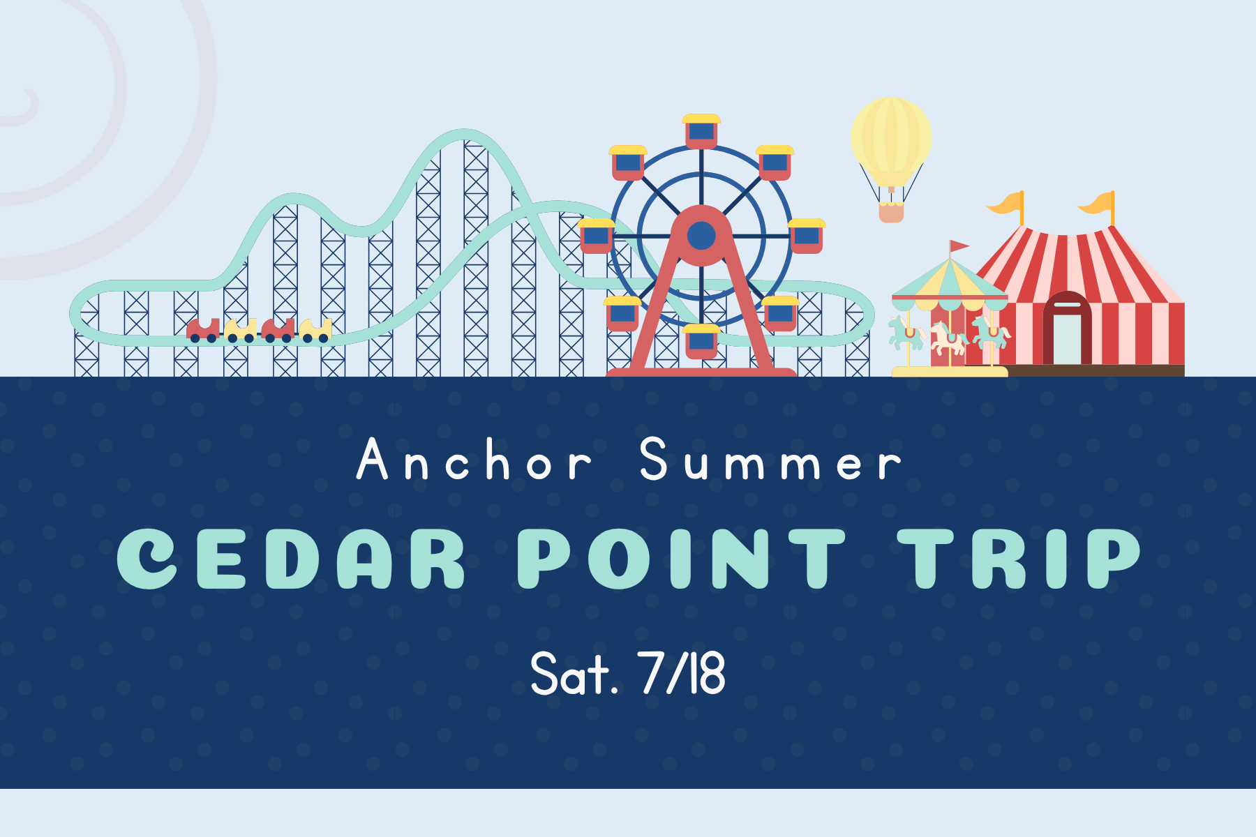 Anchor MSU Cedar Point Trip Splash flyer