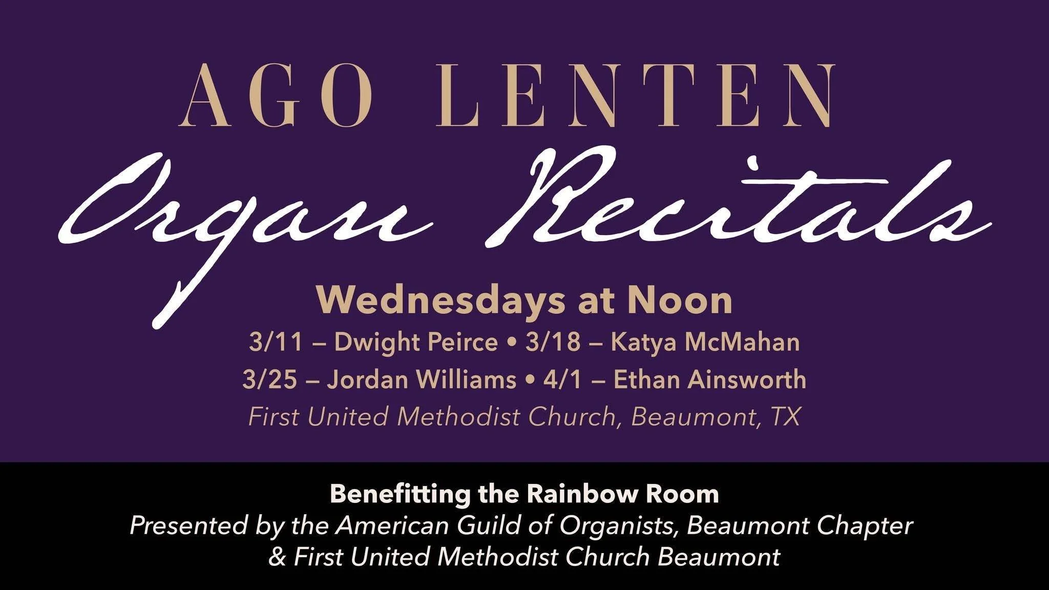 AGO Lenten Organ Recital 