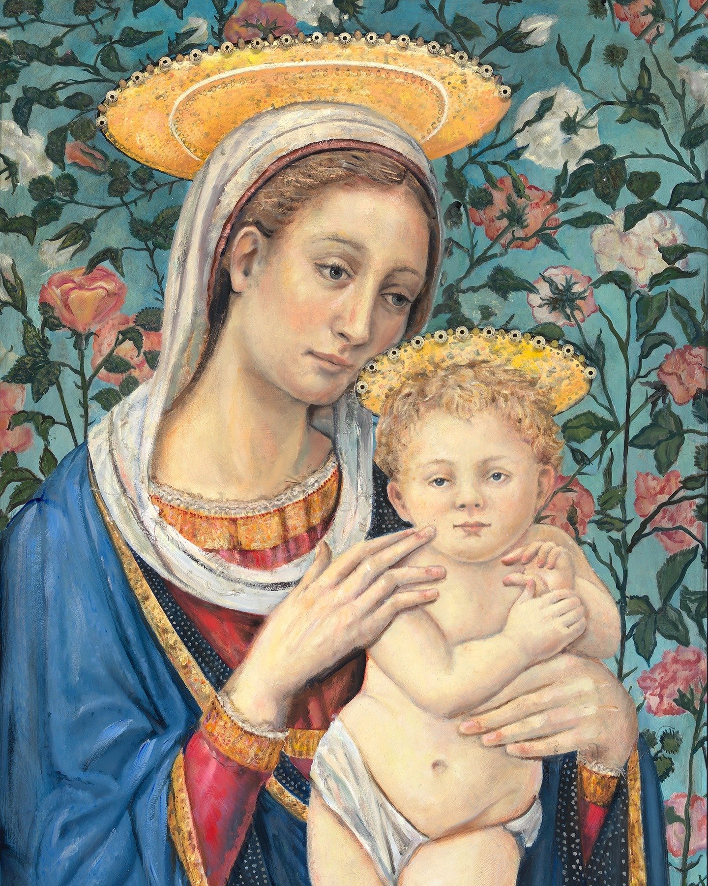 Our third and final featured Christmas piece! The beauty of the Florentine Madonna has echoed throughout time since the 15th century. Come see @hollyschapker's take on this classic, along with hundreds of pieces you can bring home. We can't wait to s