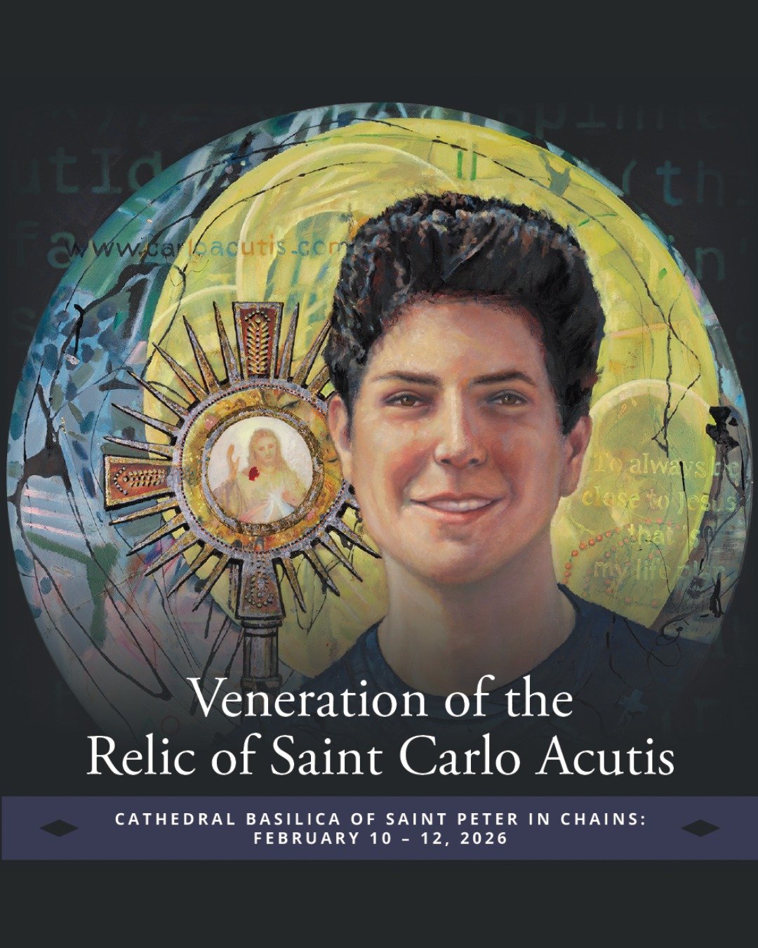 One week from today, our very own @hollyschapker will be speaking on the life and impact of Saint Carlo Acutis. We are so excited to have the relic of Saint Carlo coming to Cincinnati. Mark your calendar, and we hope to see you at the Cathedral Basil