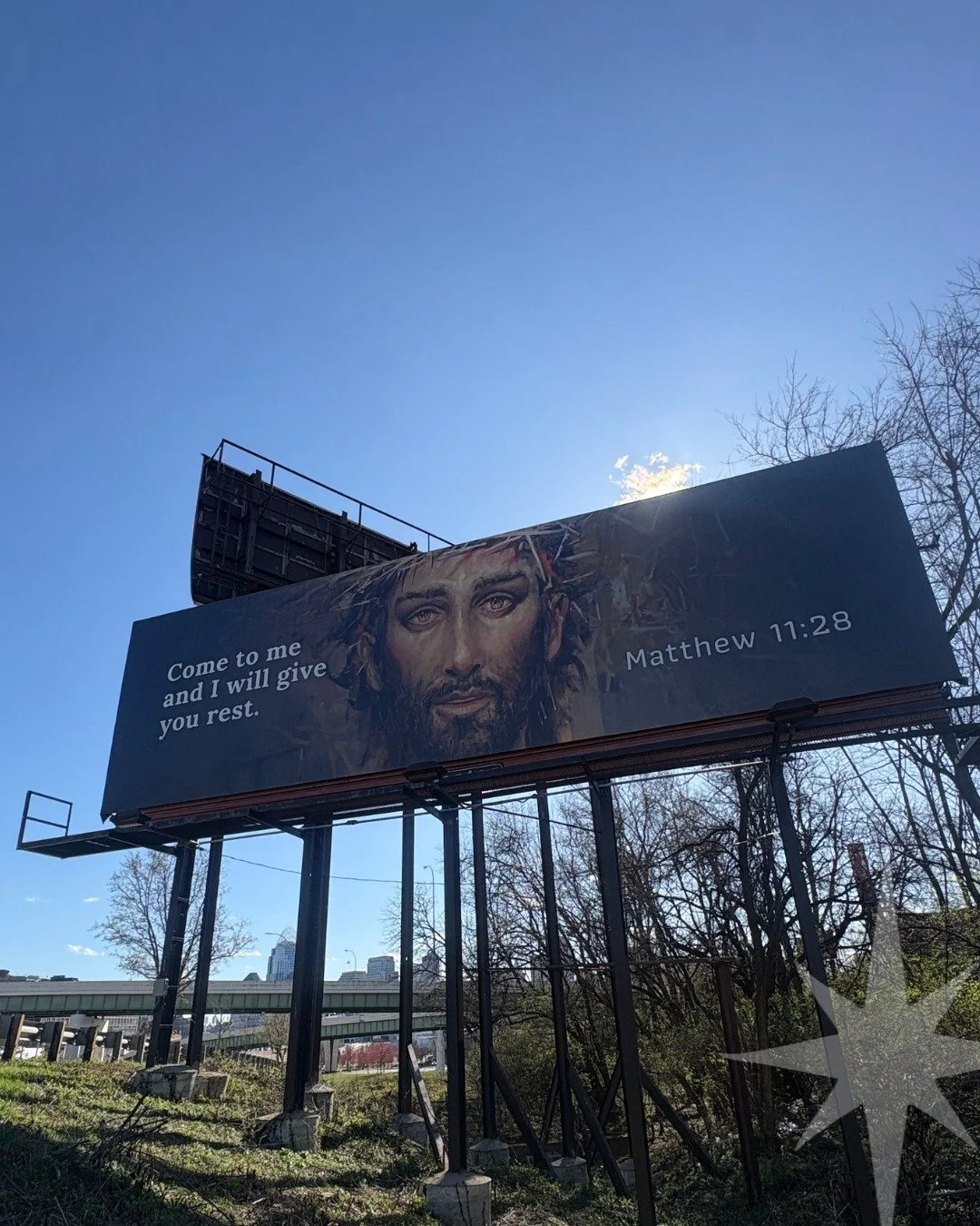 Here is the latest sacred art billboard that now greets you as you come into downtown Cincinnati. Sowing seeds of love for people on their commute. Interested in learning more? Visit themorningstarstudio.com/sowlove or check out the link in our bio!