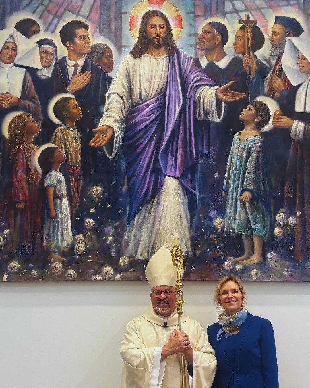 Today, we had the honor to attend the Chapel Dedication Mass for the newest Chapel in Cincinnati at St. Vincent de Paul!

These two paintings form a spiritual diptych that explores Vincentian charism through the interplay of divine motherhood and the