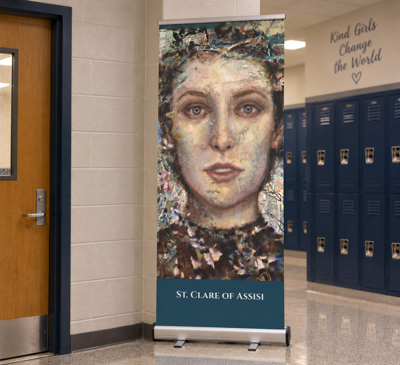 Clare of Assisi on campus.png