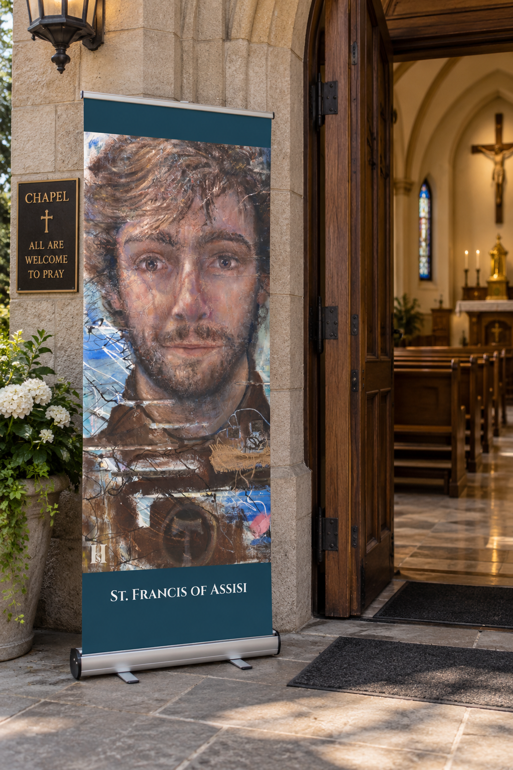 Francis outside Chapel.png