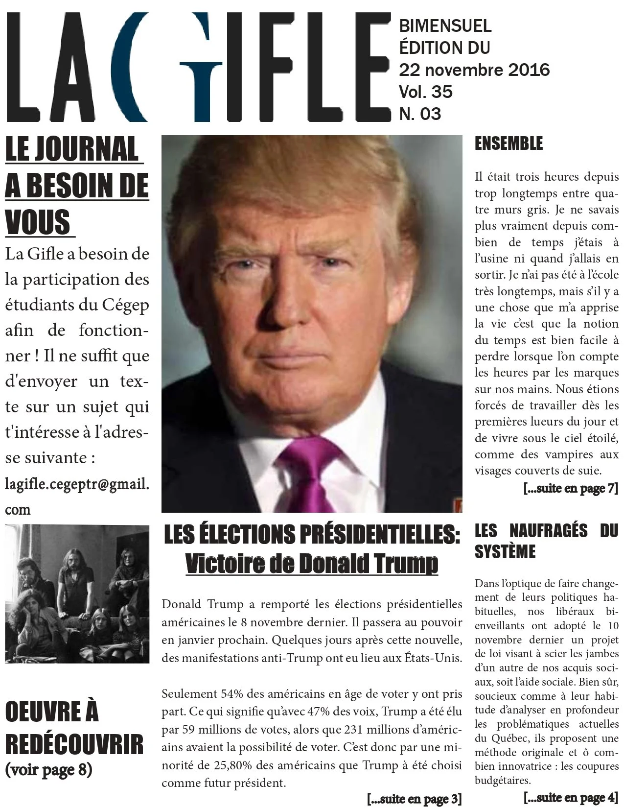 La Gifle no 3, vol. 35 ☞