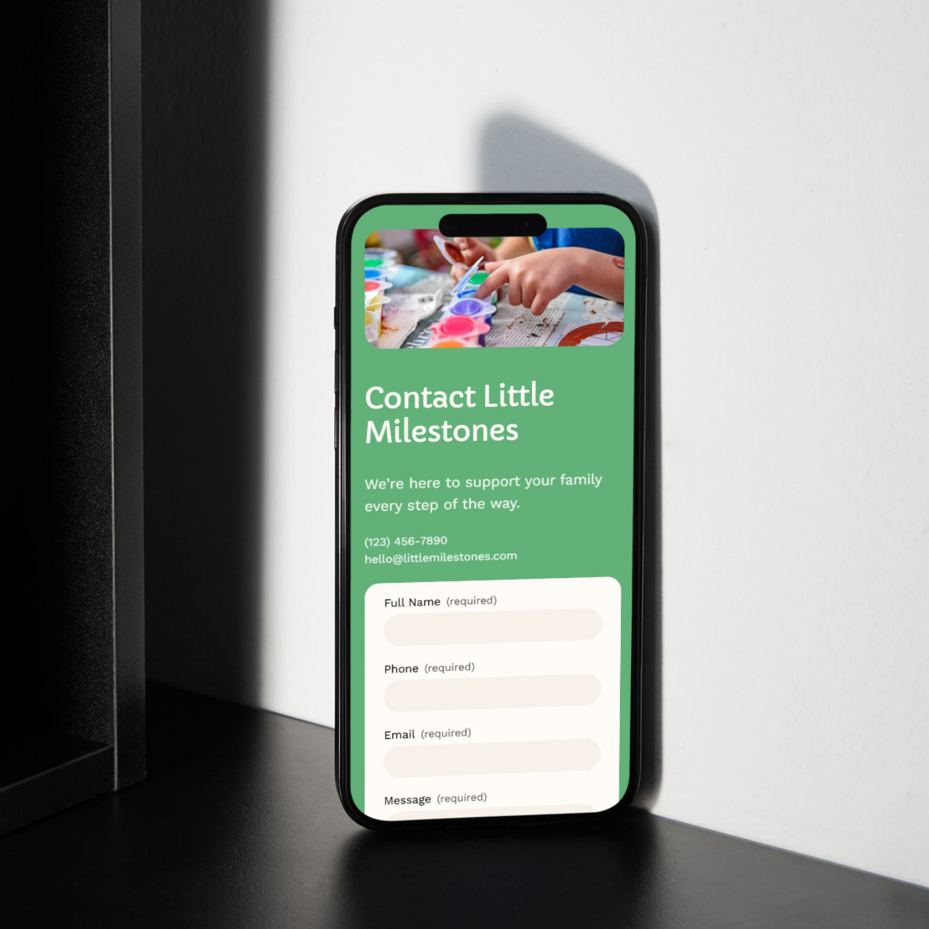 One Page Little Milestones Phone Mockup.png