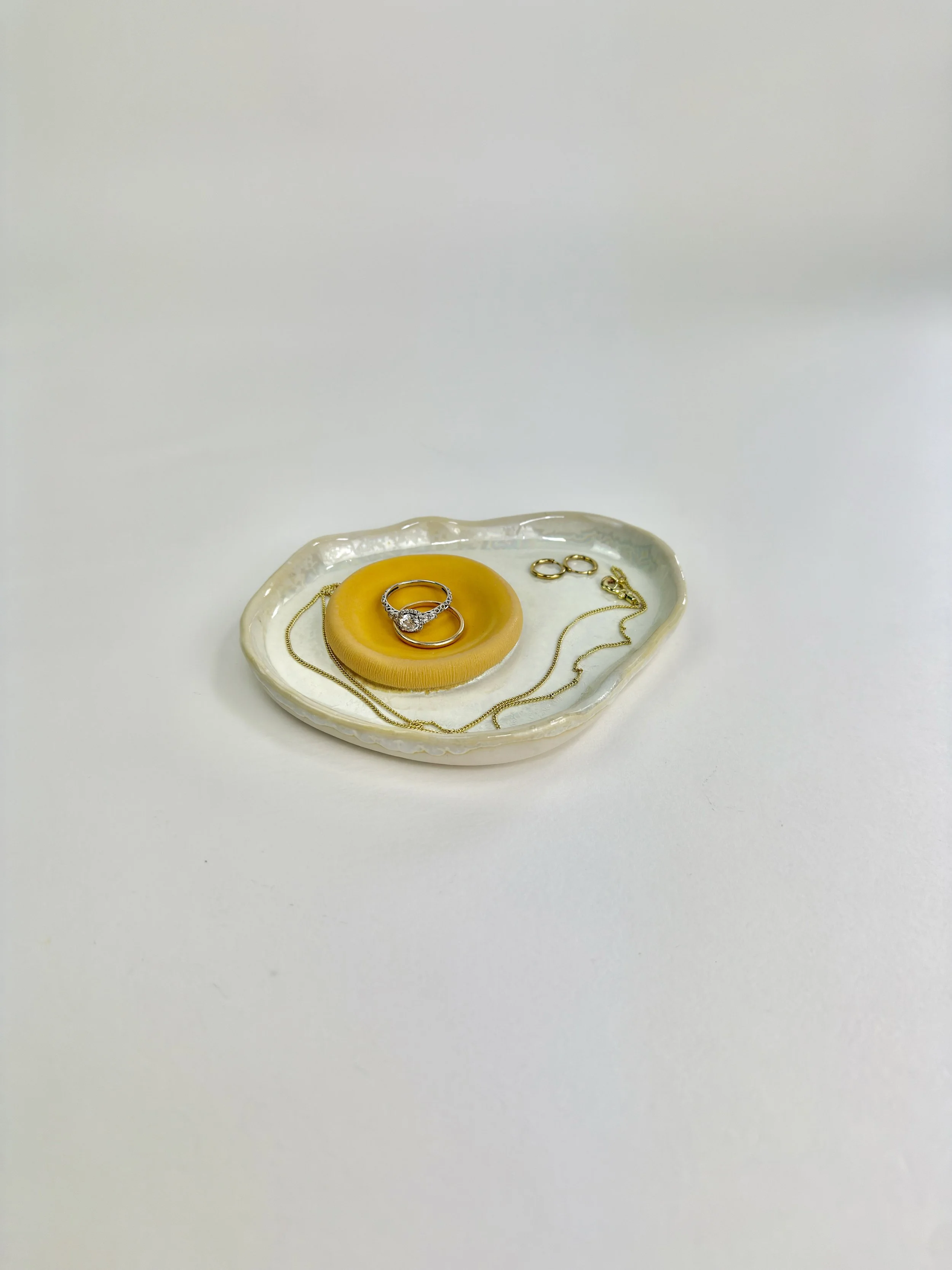 Fried Egg Jewelry Dish
