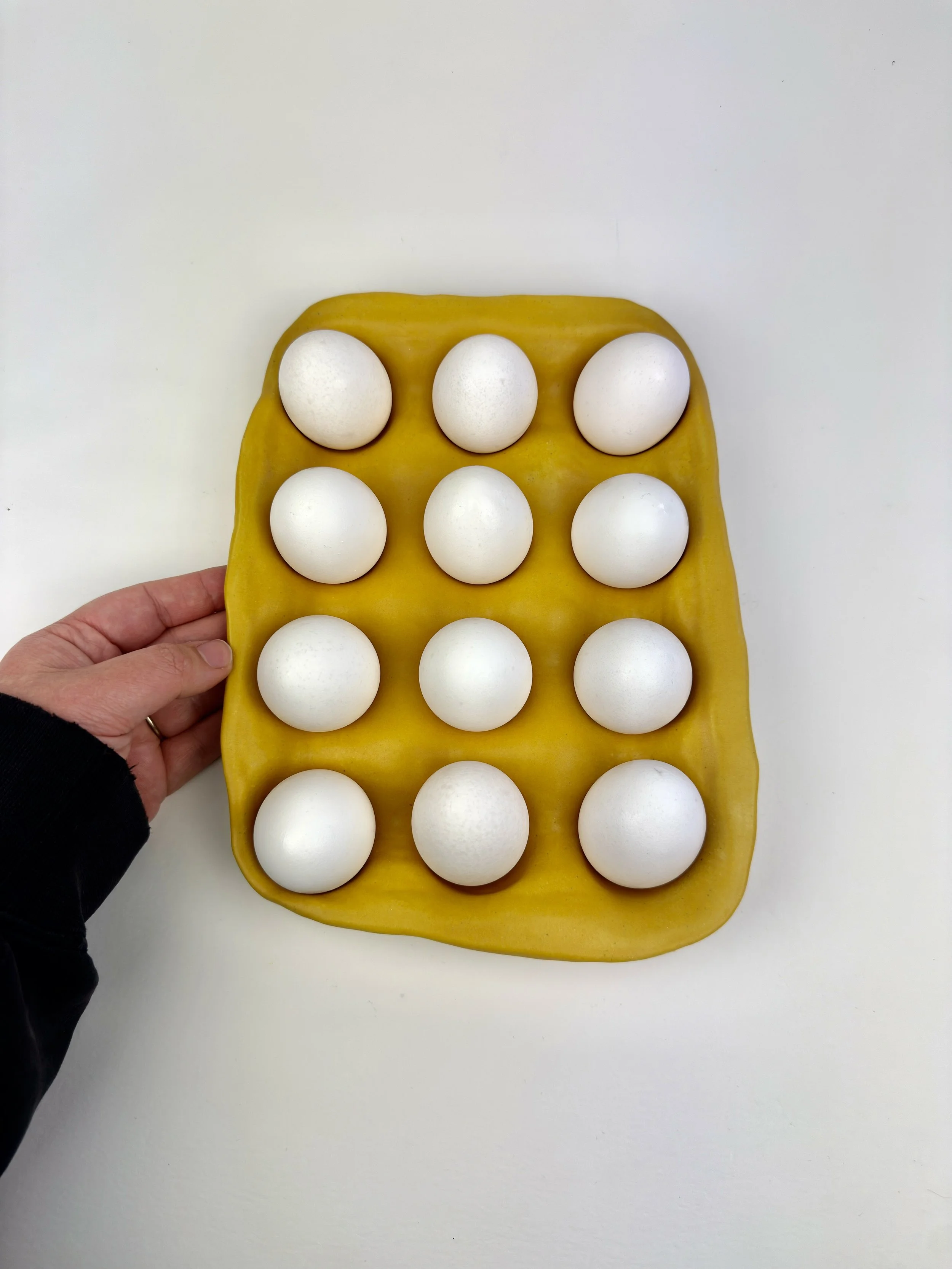 Mustard Yellow 12 Chicken Egg Carton
