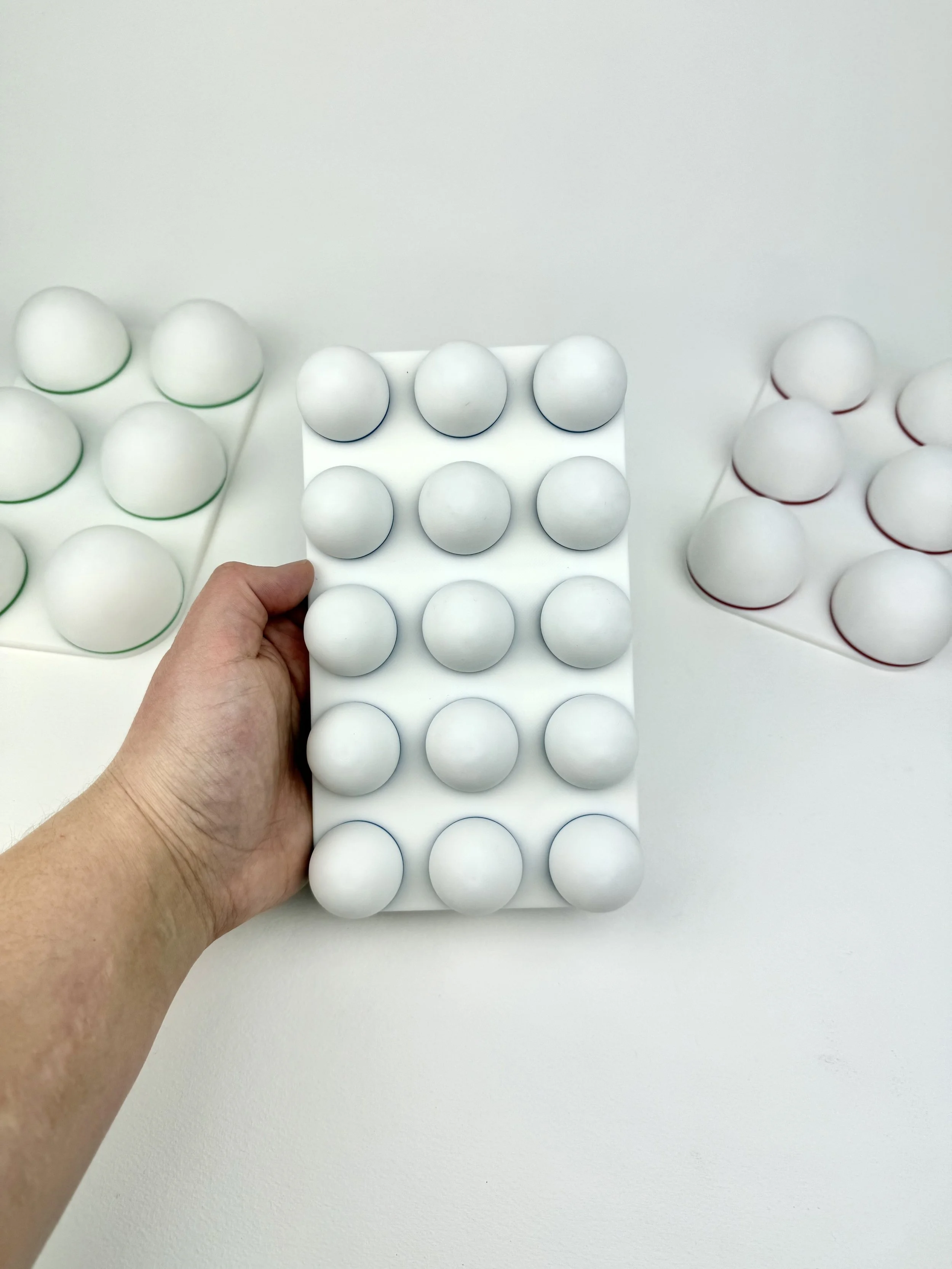 Quail Egg Tray Drape Form