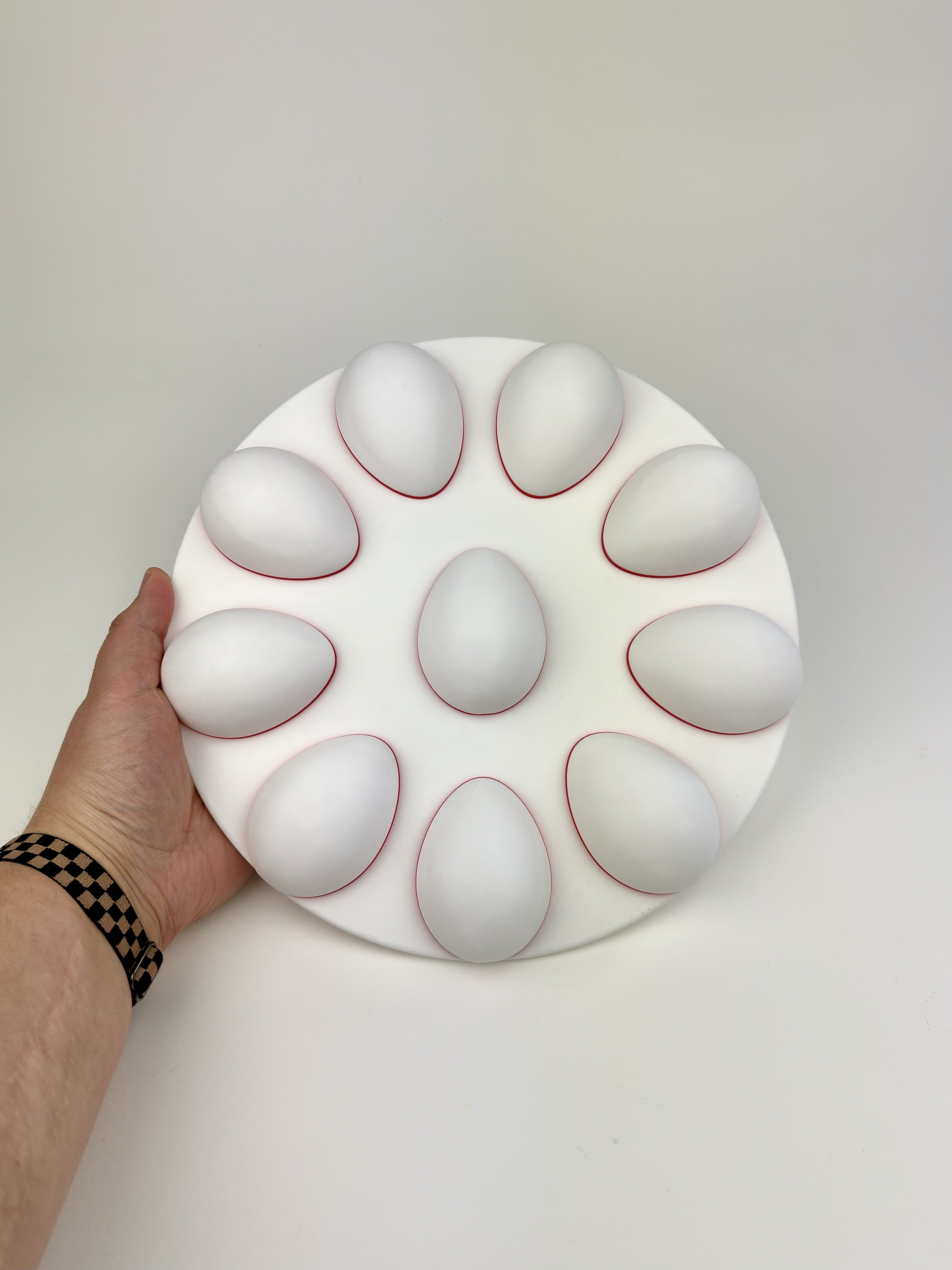 Deviled Egg Tray 10 Chicken Egg Drape Form