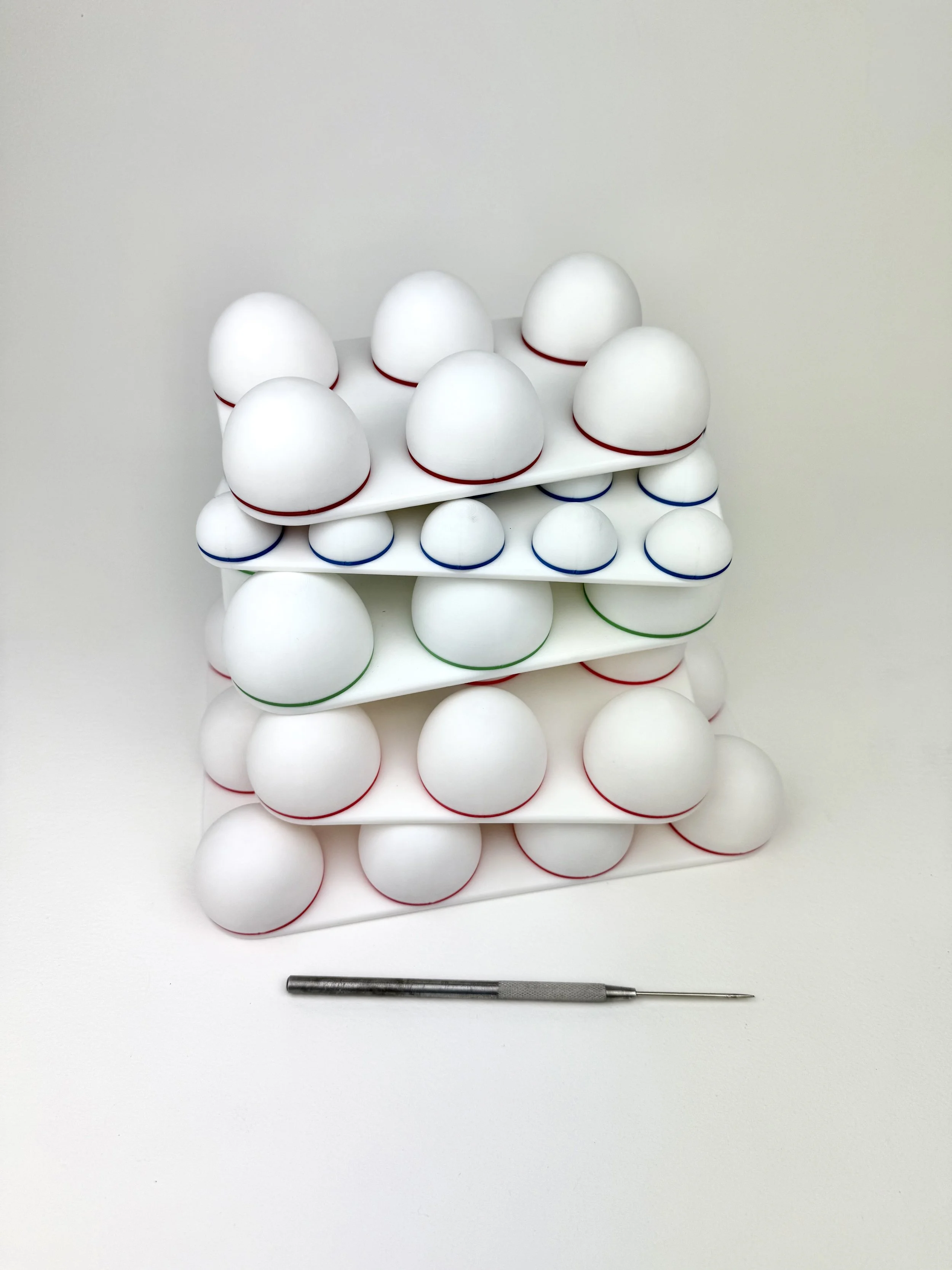 Set of 5 Egg Carton Drape Forms