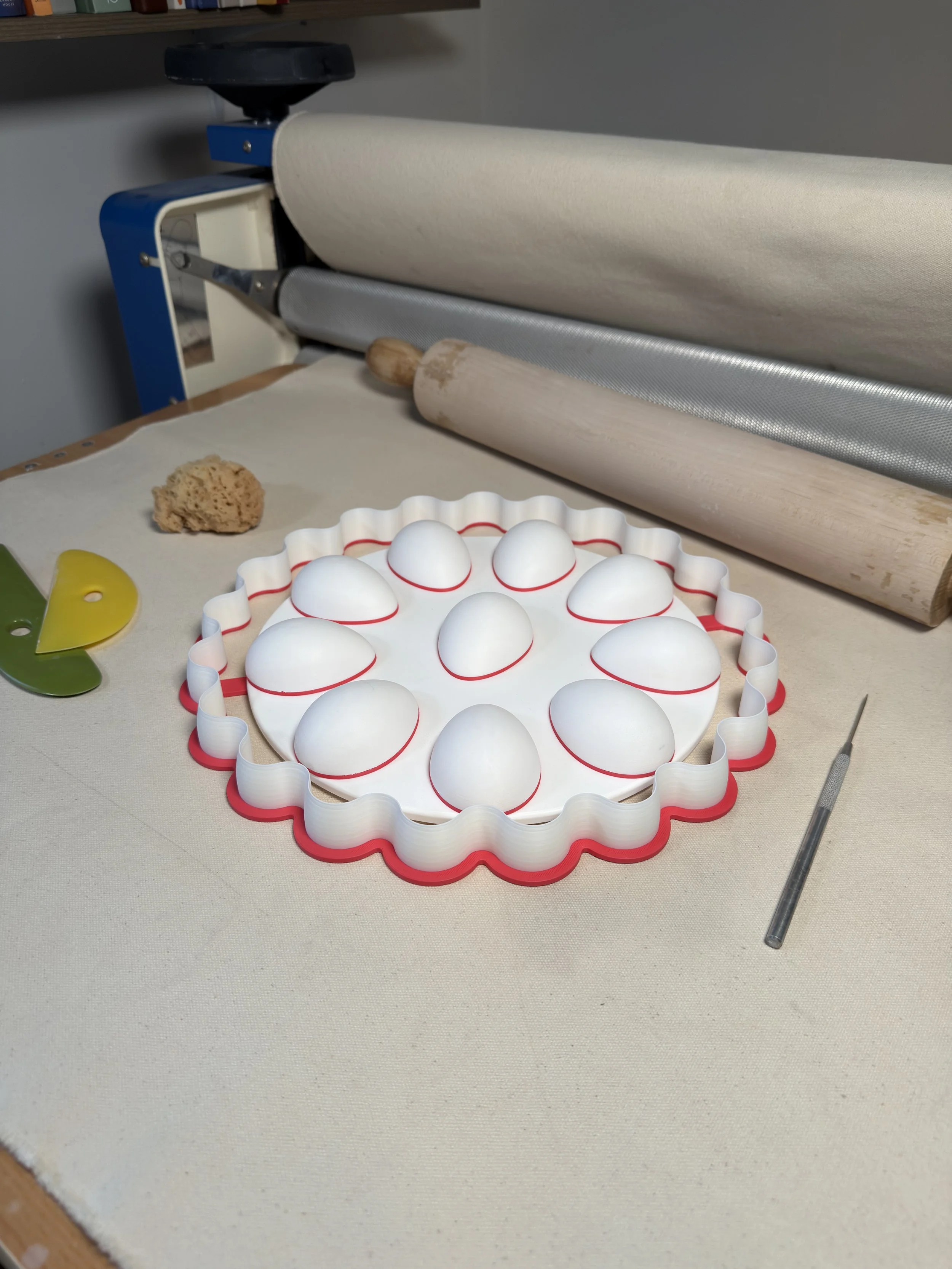 Deviled Egg Tray 10 Chicken Egg Drape Form
