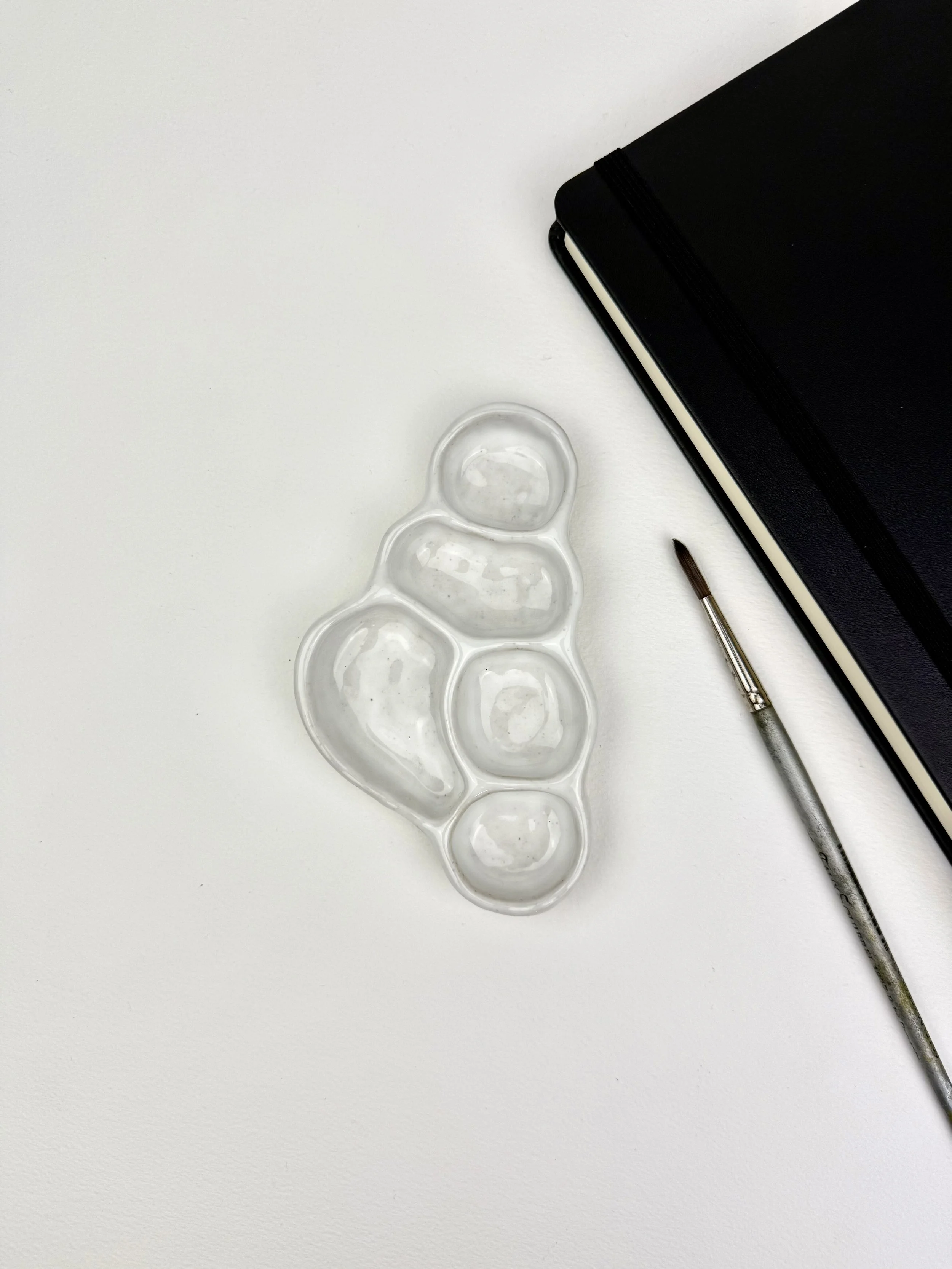 Artist Palette - Ceramic Watercolor Paint Palette