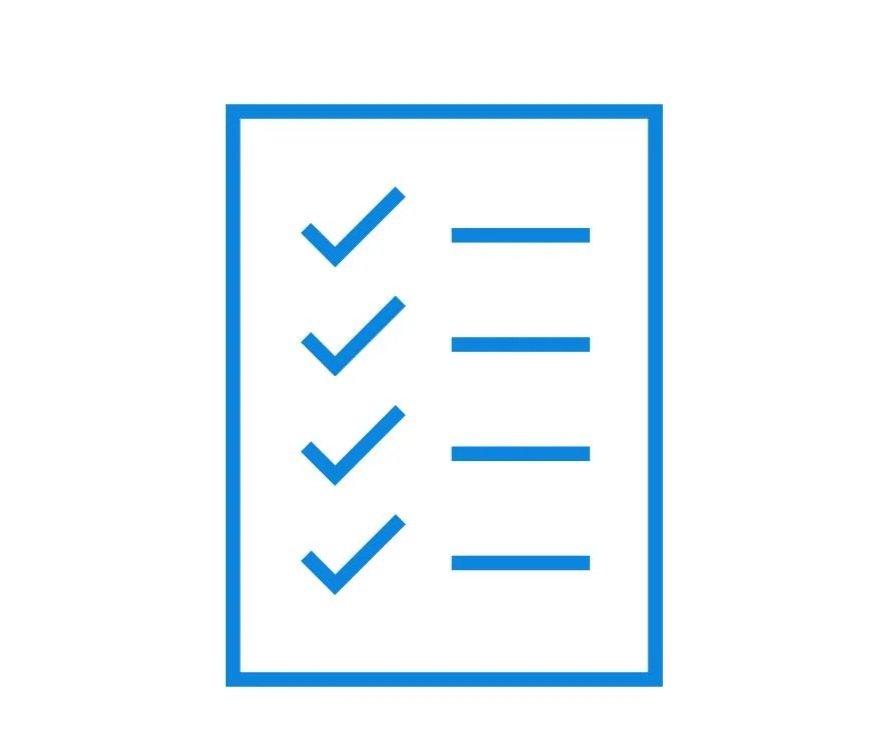 Piktogramm von einem Formular