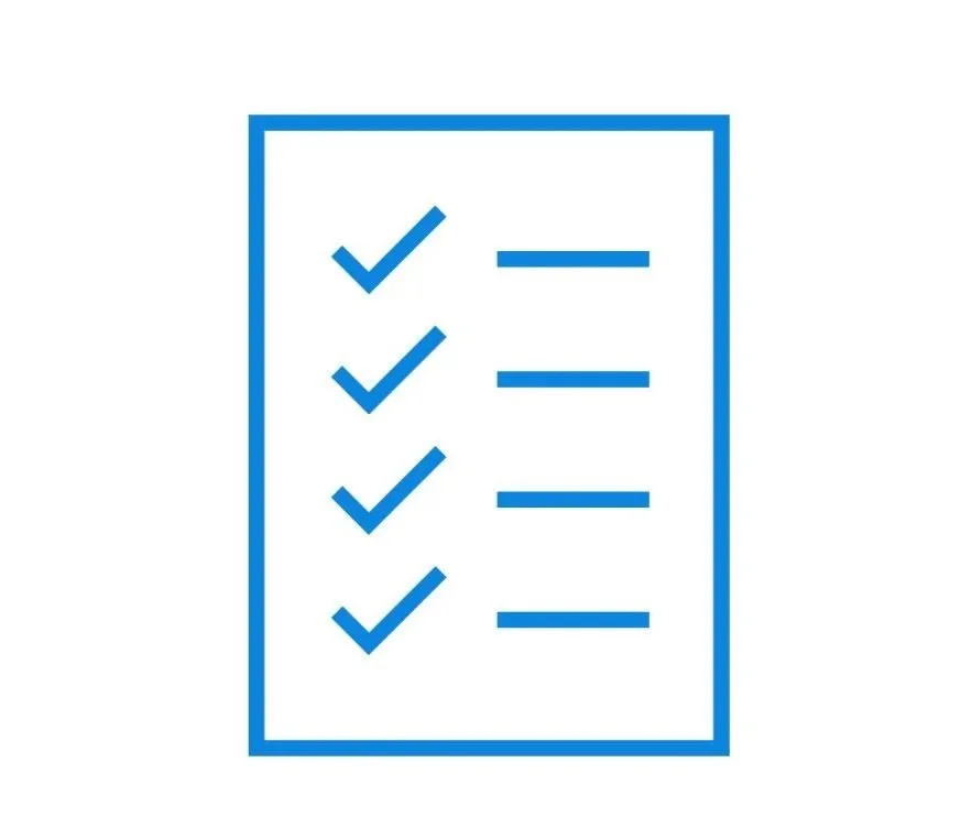 Piktogramm von einem Formular