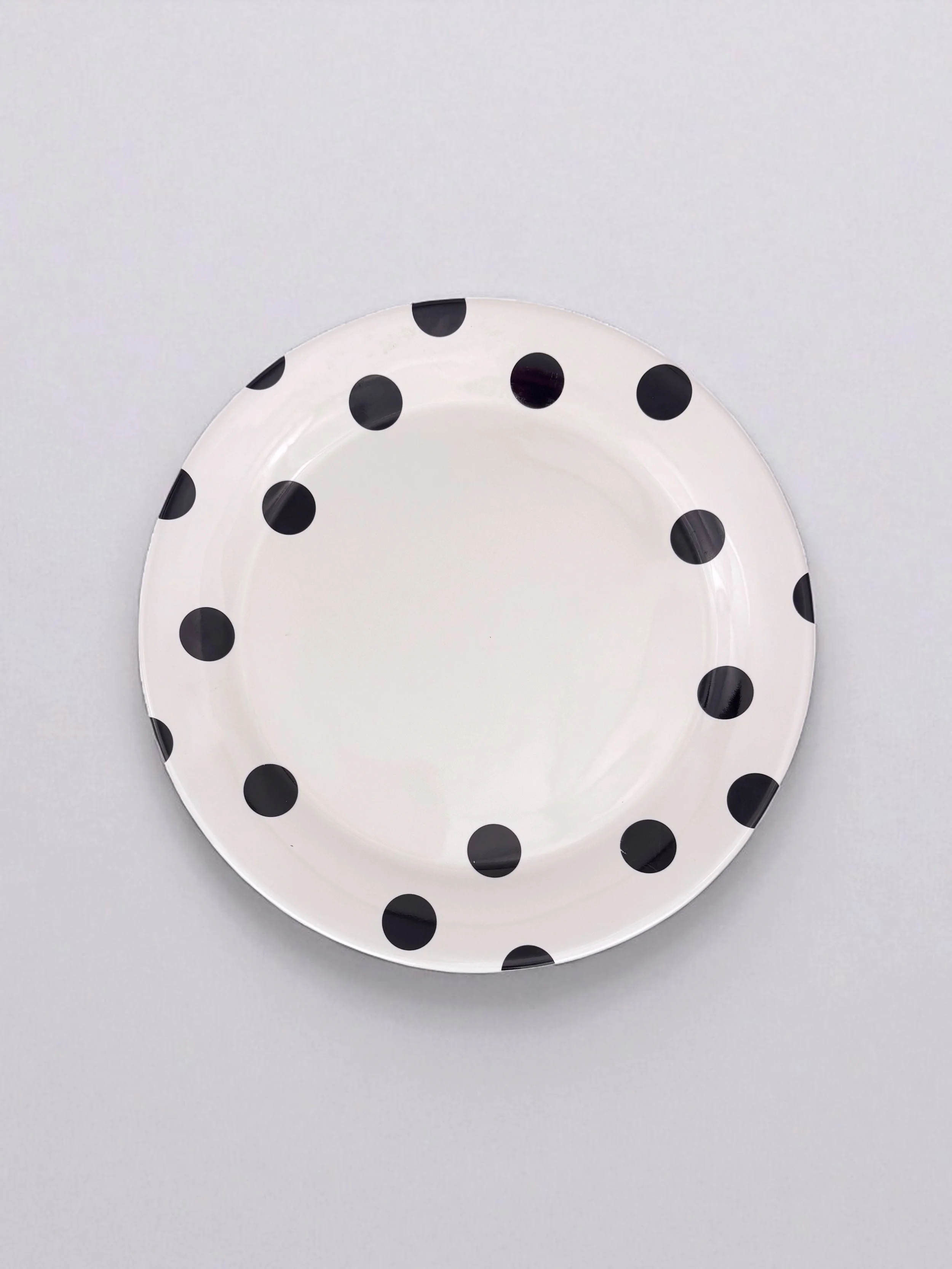 Image of Kate Spade Black and White Deco Dot Plates