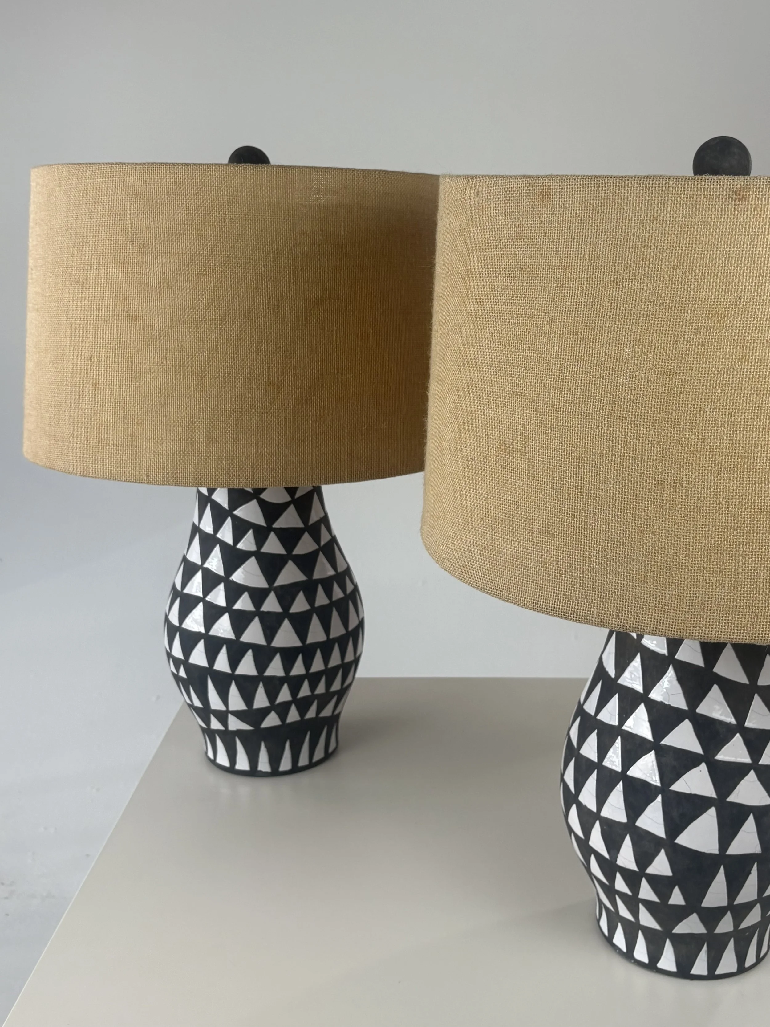 Pair of Sambaya Earthenware Table Lamps from Anthropologie Home