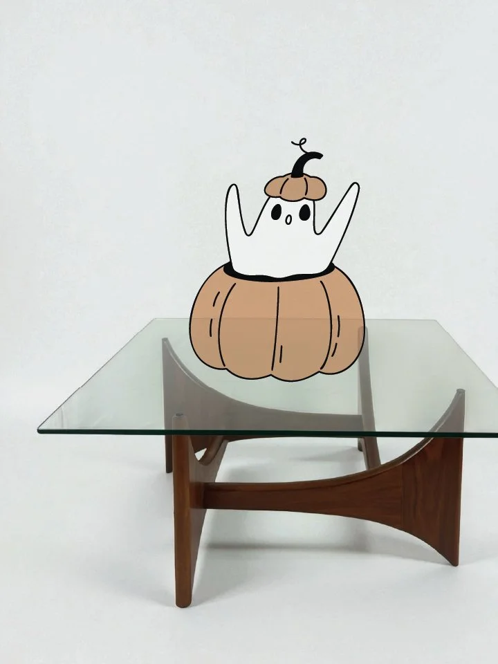 Iconic, Mid-Century Modern Square Fin Coffee Table
