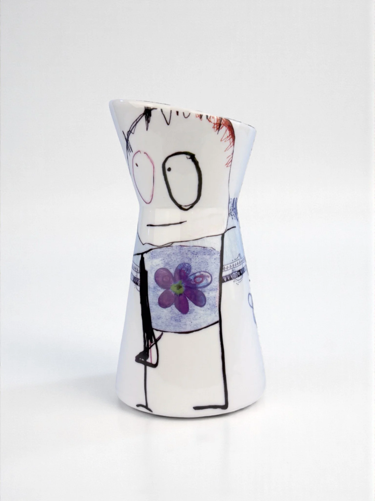 Poul Pava, Porcelain ‘Be Friends’ Pitcher by Aida