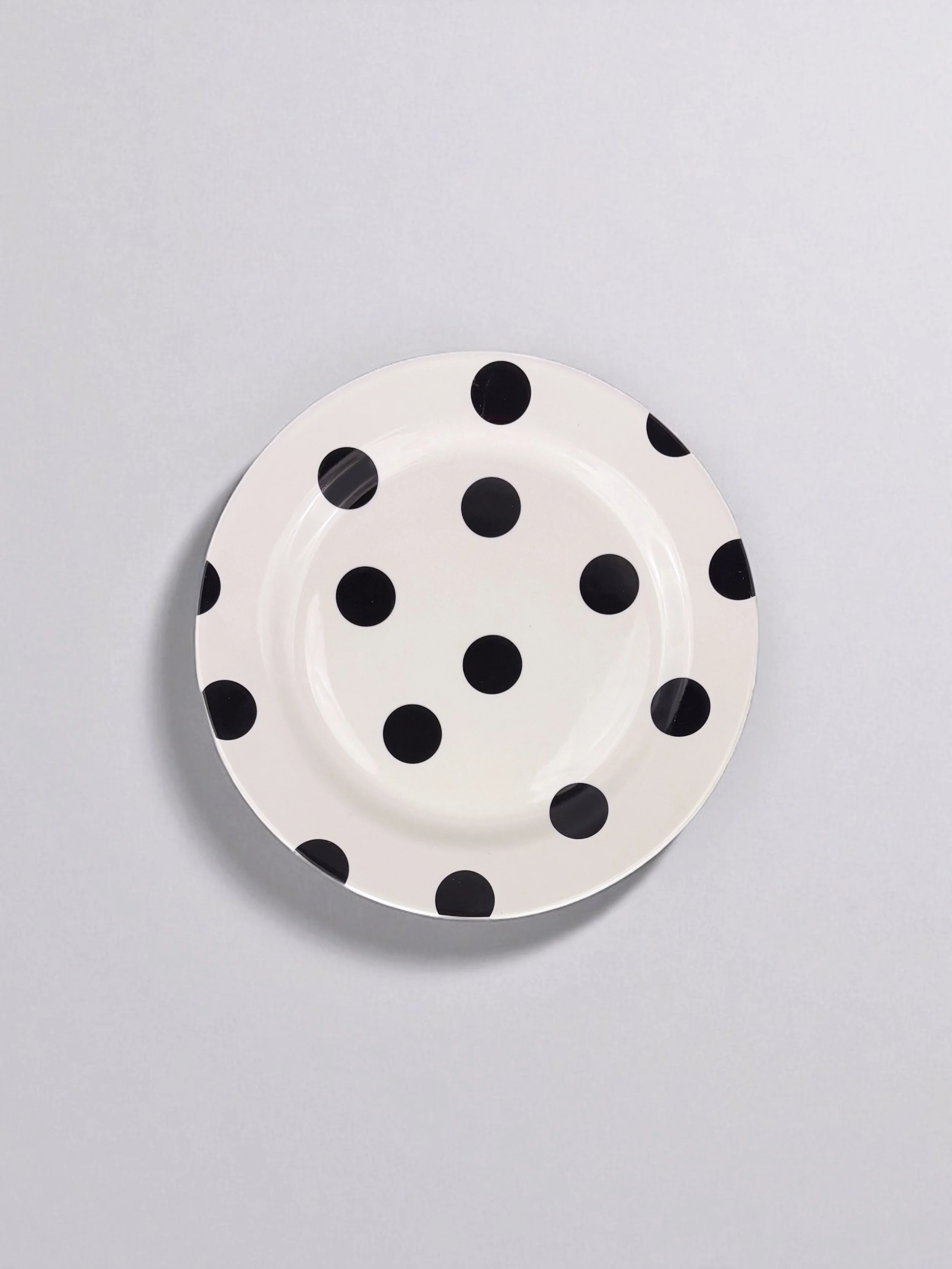 Image of Kate Spade Black and White Deco Dot Plates