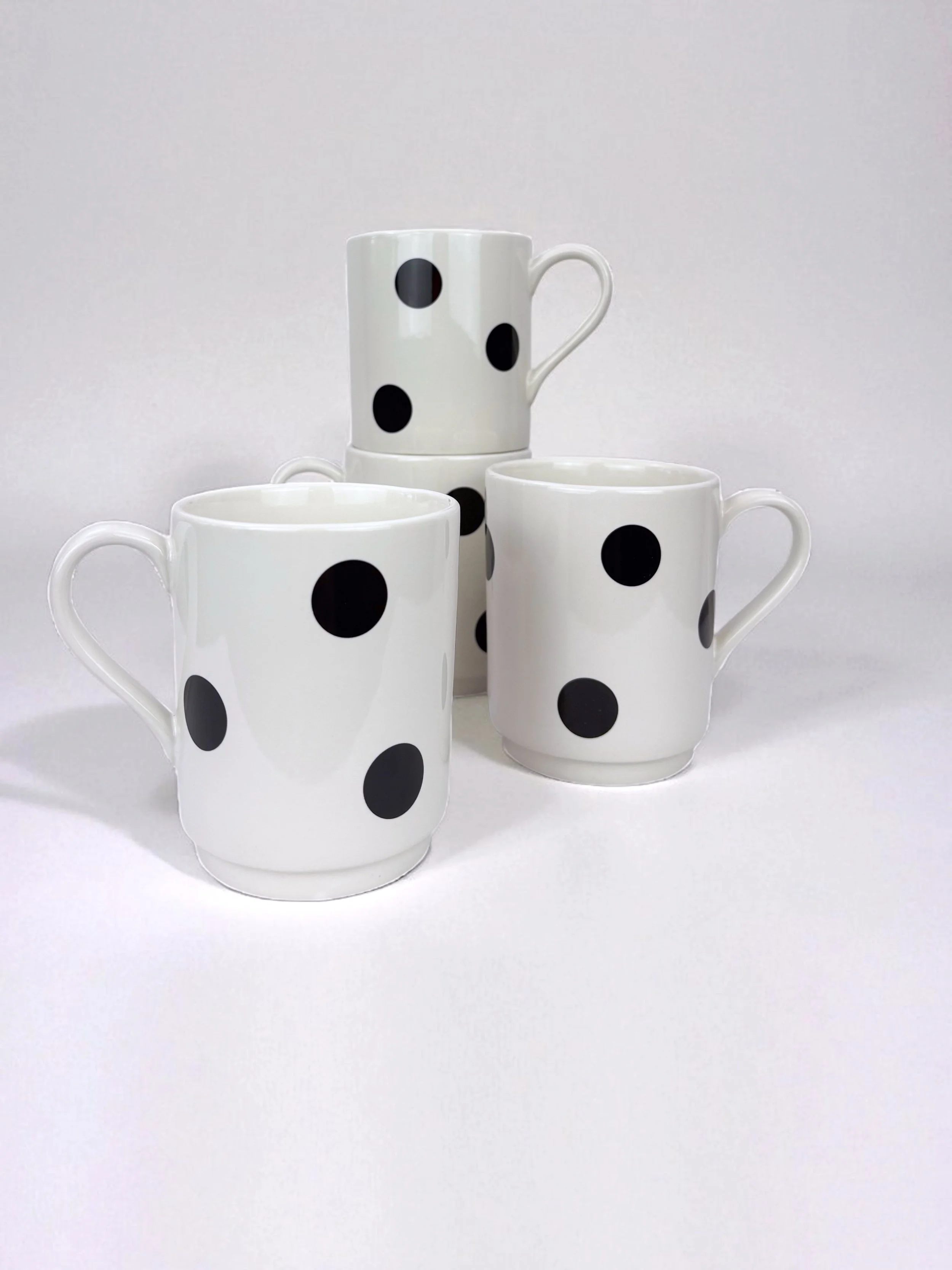 Image of Kate Spade Black and White Deco Dot Plates