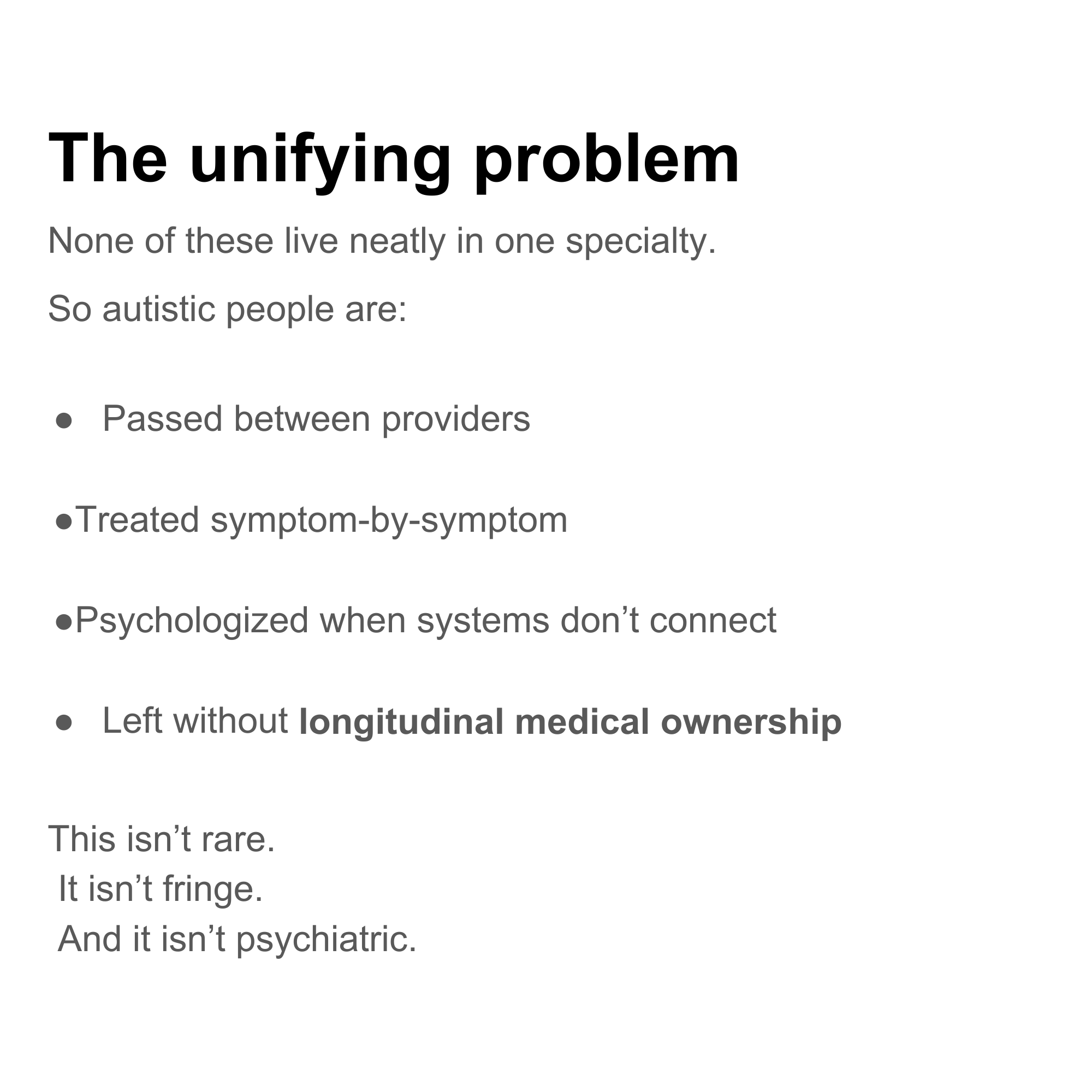 Medical Conditions to Screen for After a Late Autism Diagnosis