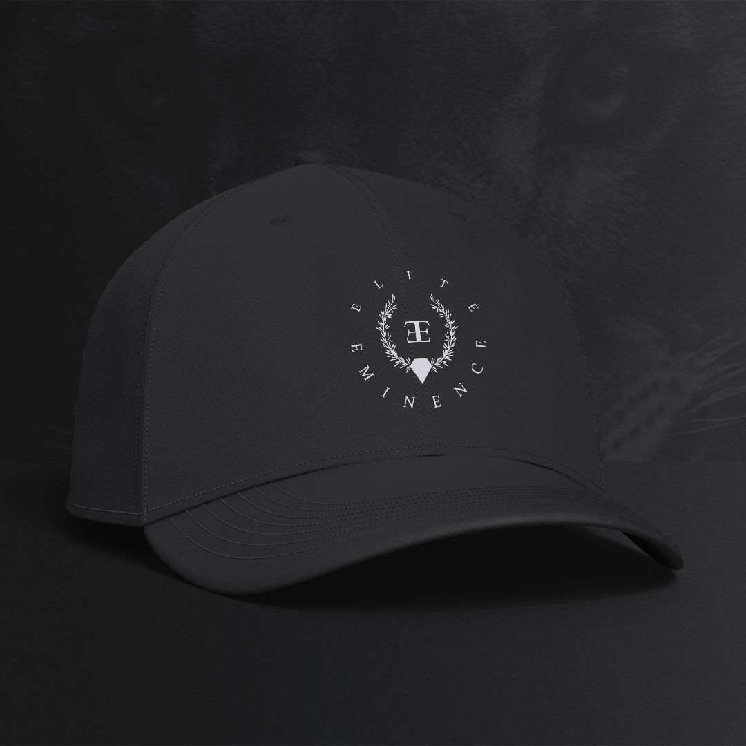 Black baseball cap with white logo featuring a laurel wreath, the letter T in the center, and the words 'LIFESTYLE' and 'PERFORMANCE' encircling it.