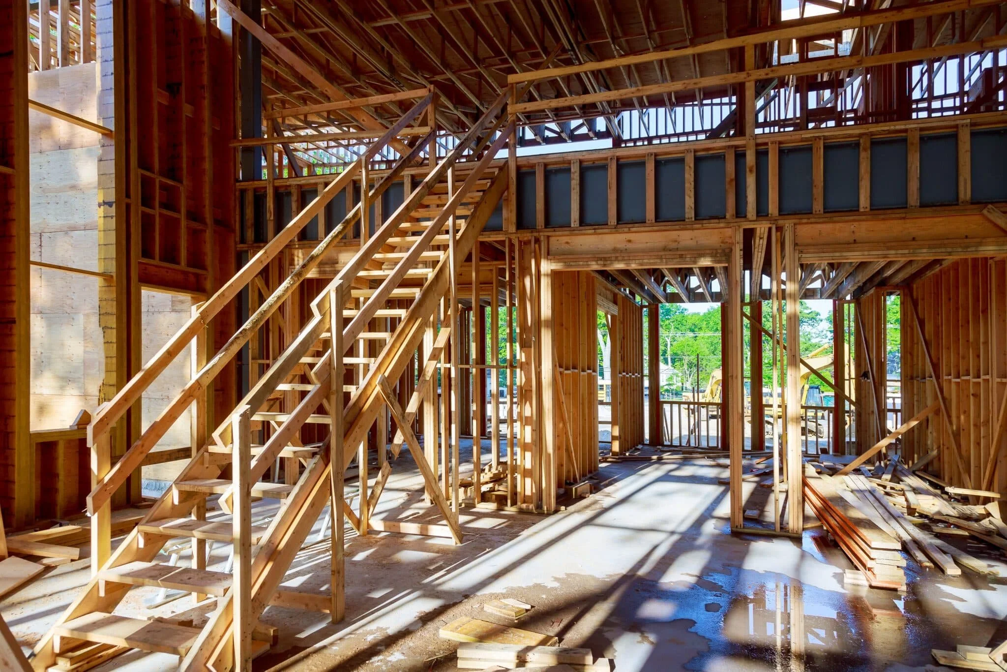 Before and after comparison of a full home renovation, illustrating the transformation through Toronto General Contractors Inc.’s design-build process.