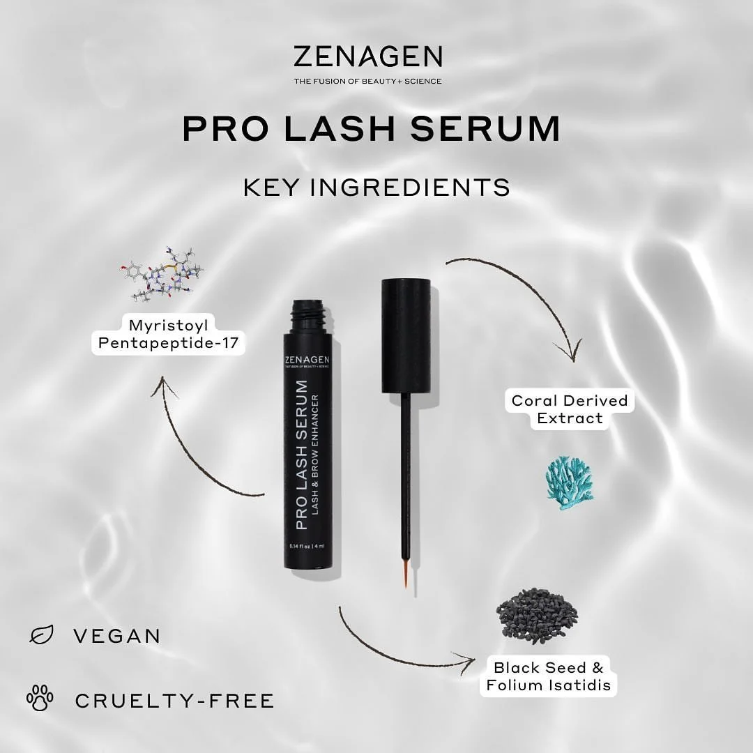 ✨ Lash glow-up, naturally ✨
Powered by botanicals + peptides, Zenagen Pro Lash Serum helps lashes (and brows!) look fuller, longer, and stronger with consistent use 🌿
Gentle, nourishing, and perfect for your nightly routine.

👁️ Apply like eyeliner