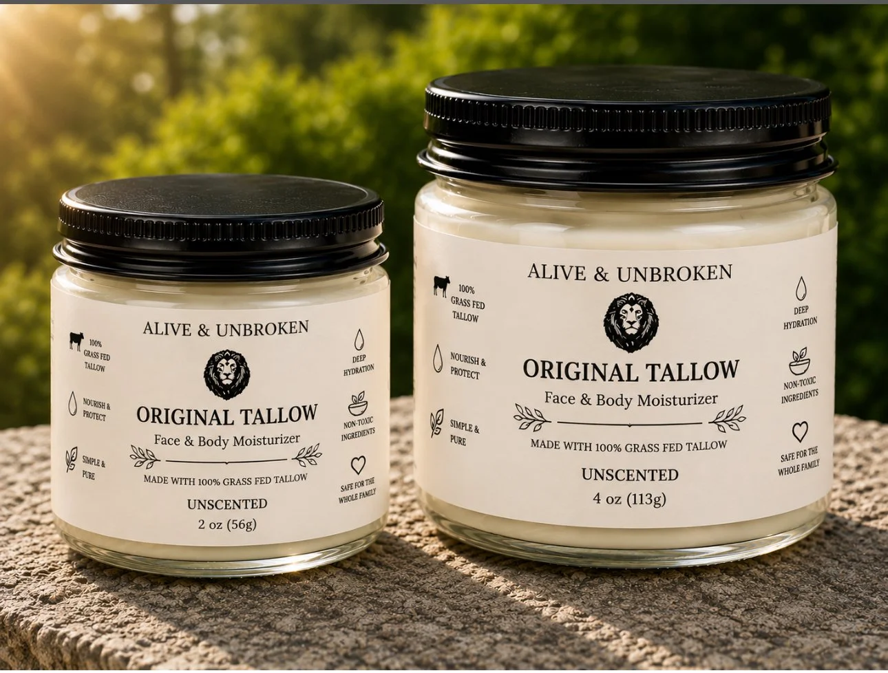 Grass Fed Whipped Tallow Balm 2oz
