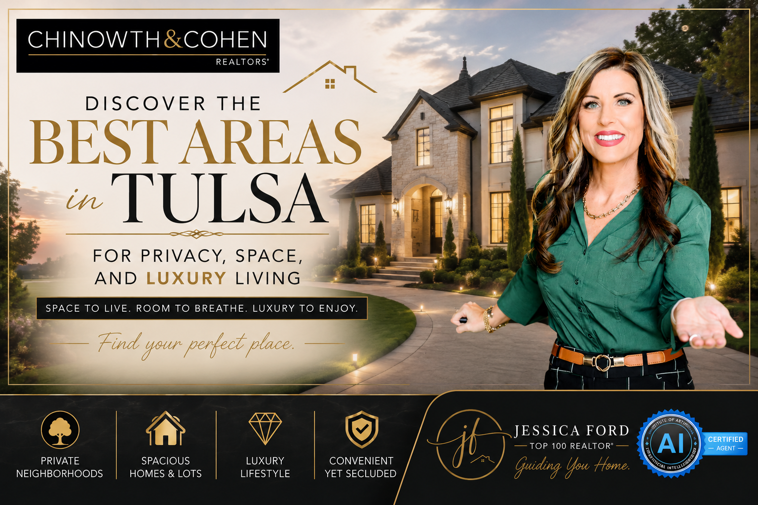 Best Areas in Tulsa for Privacy, Space, and Luxury Living