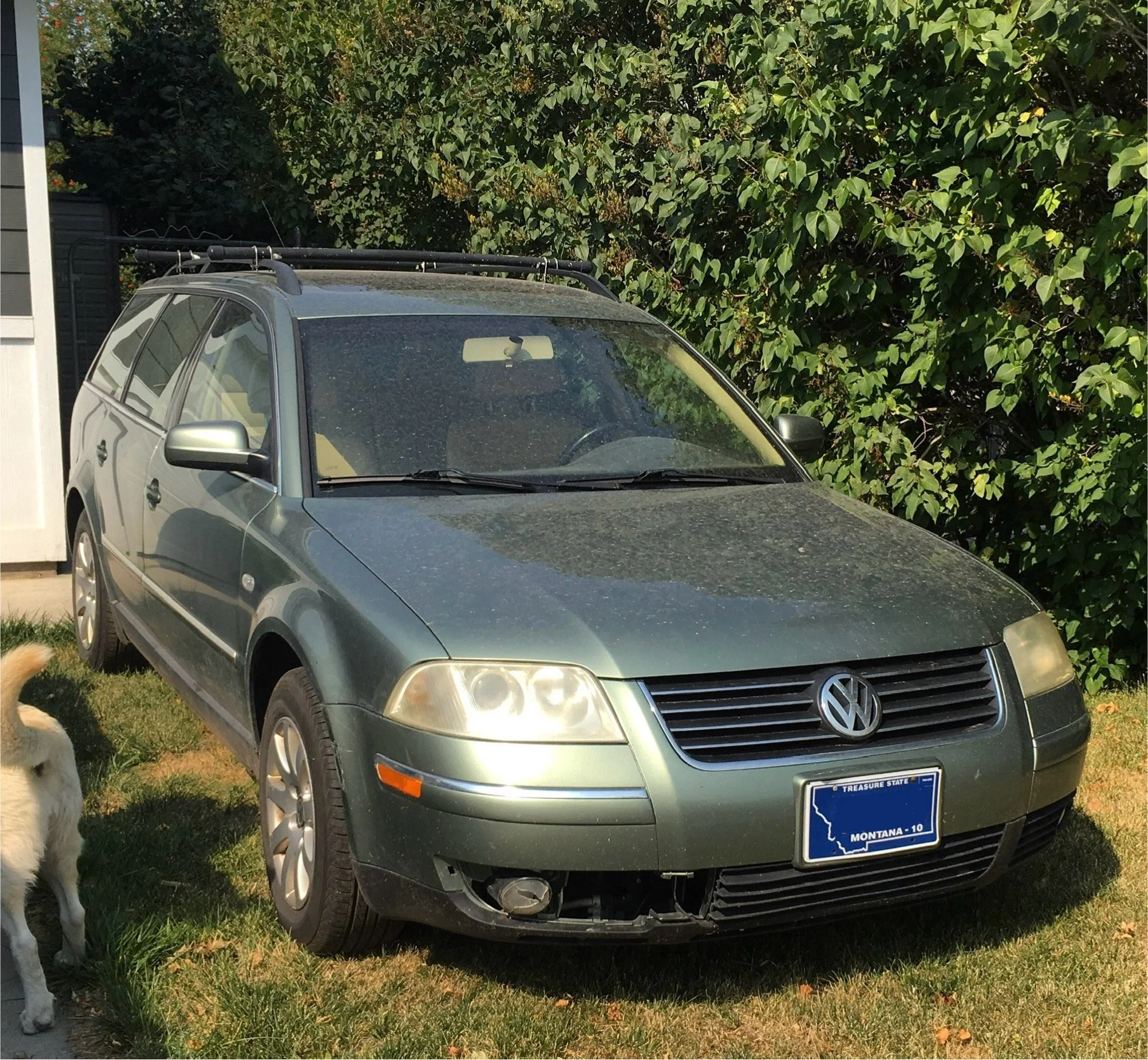 You know it's getting serious fast when he finds you a parts car, AND lets you put it in his yard after 2 months. 