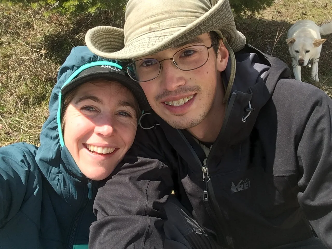 Koira generally didn't like getting her picture taken, but she DID photobomb us once. 