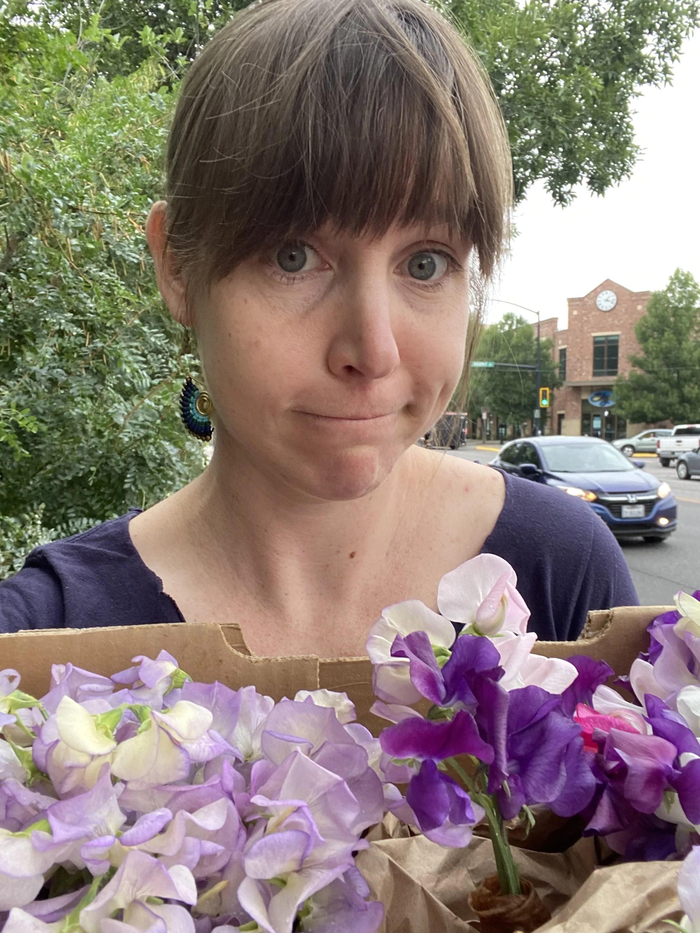 Bringing extra sweet peas to the Sweet Pea Festival!